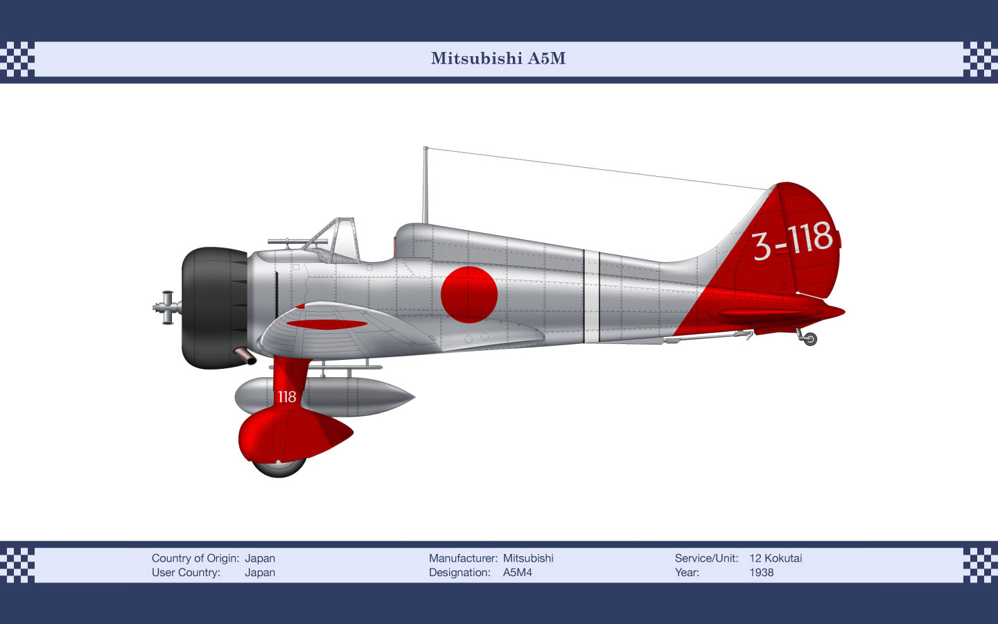 Mitsubishi A5M 1920 x 1080 HD Wallpaper