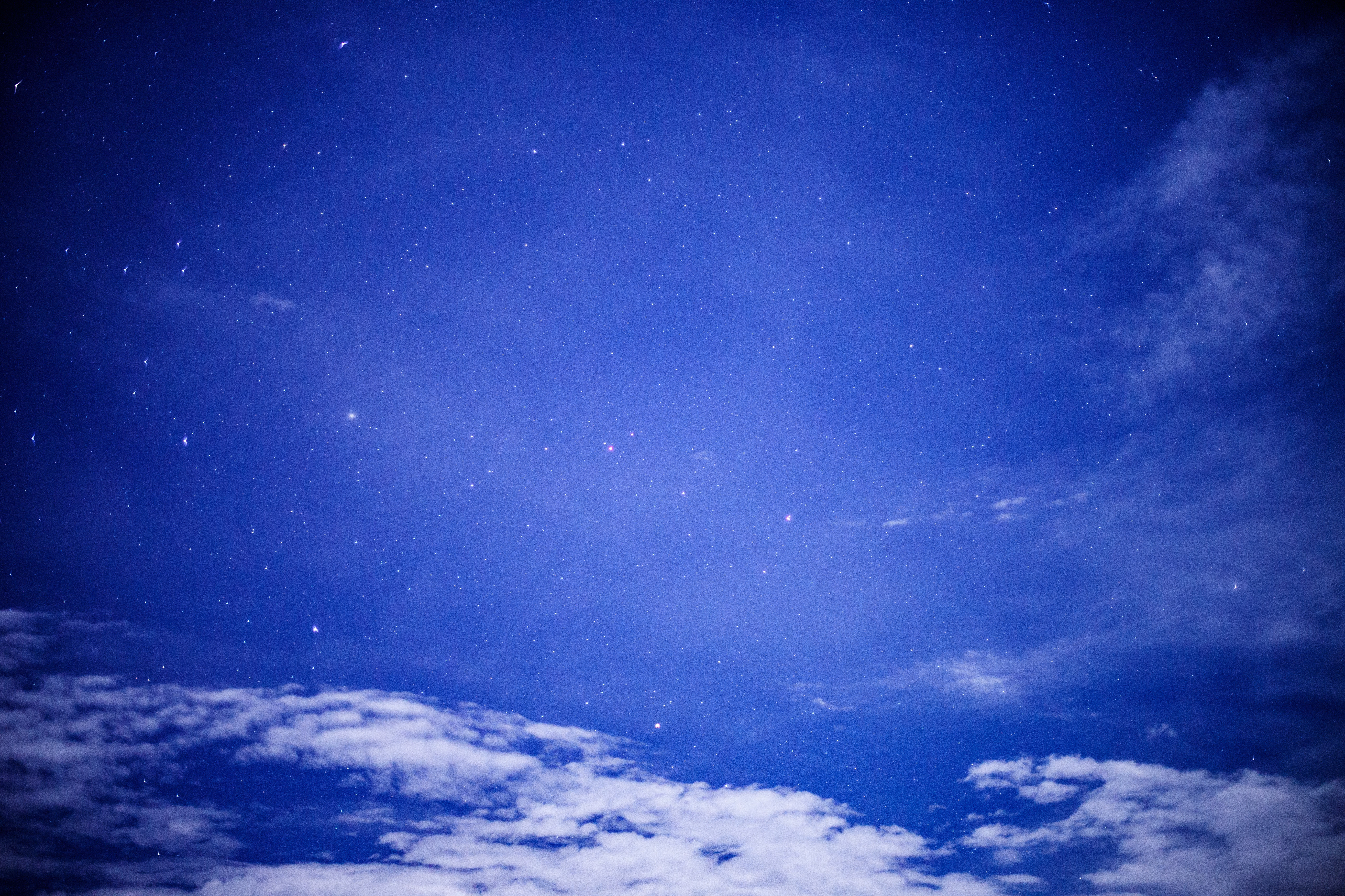 Free download wallpaper Clouds, Starry Sky, Nature, Night on your PC desktop