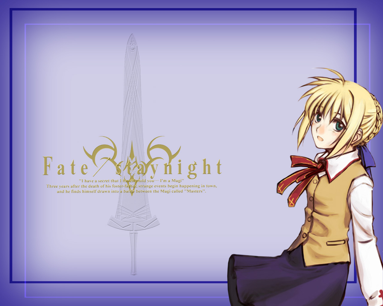 Handy-Wallpaper Animes, Säbel (Fate Serie), Fate/stay Night kostenlos herunterladen.