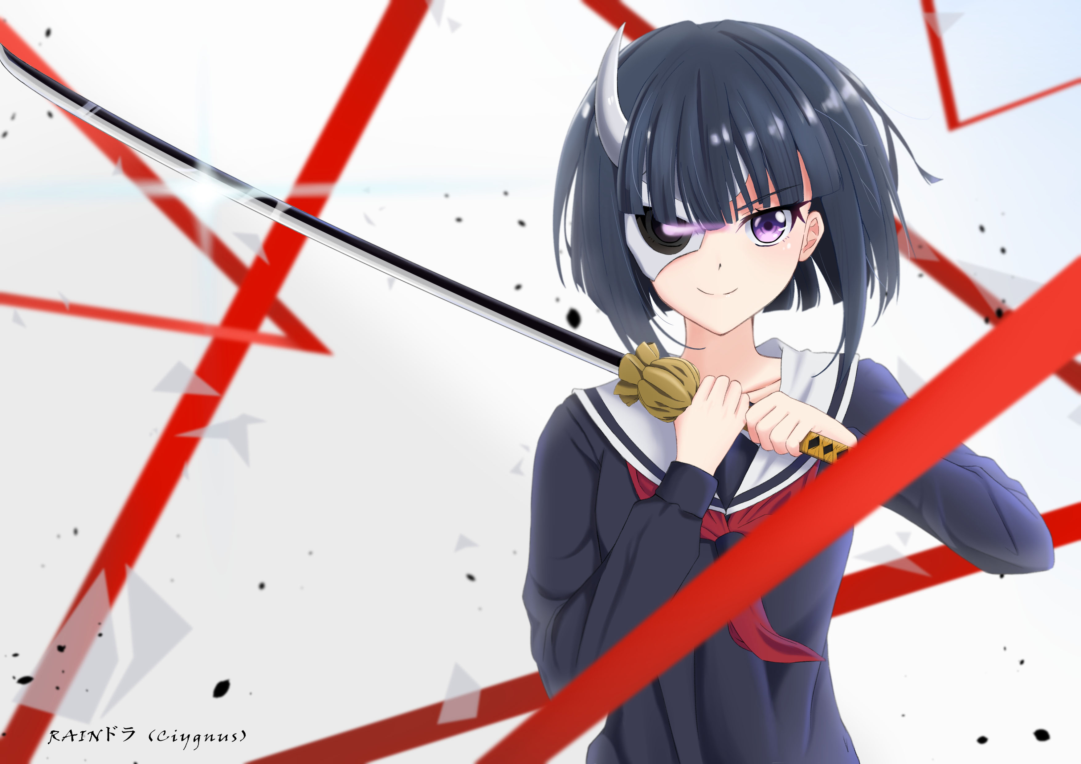 838338 Hintergrundbild herunterladen animes, armed girl's machiavellism, rin onigawara - Bildschirmschoner und Bilder kostenlos