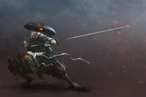 Free download wallpaper Fantasy, Warrior, Samurai, Sword on your PC desktop
