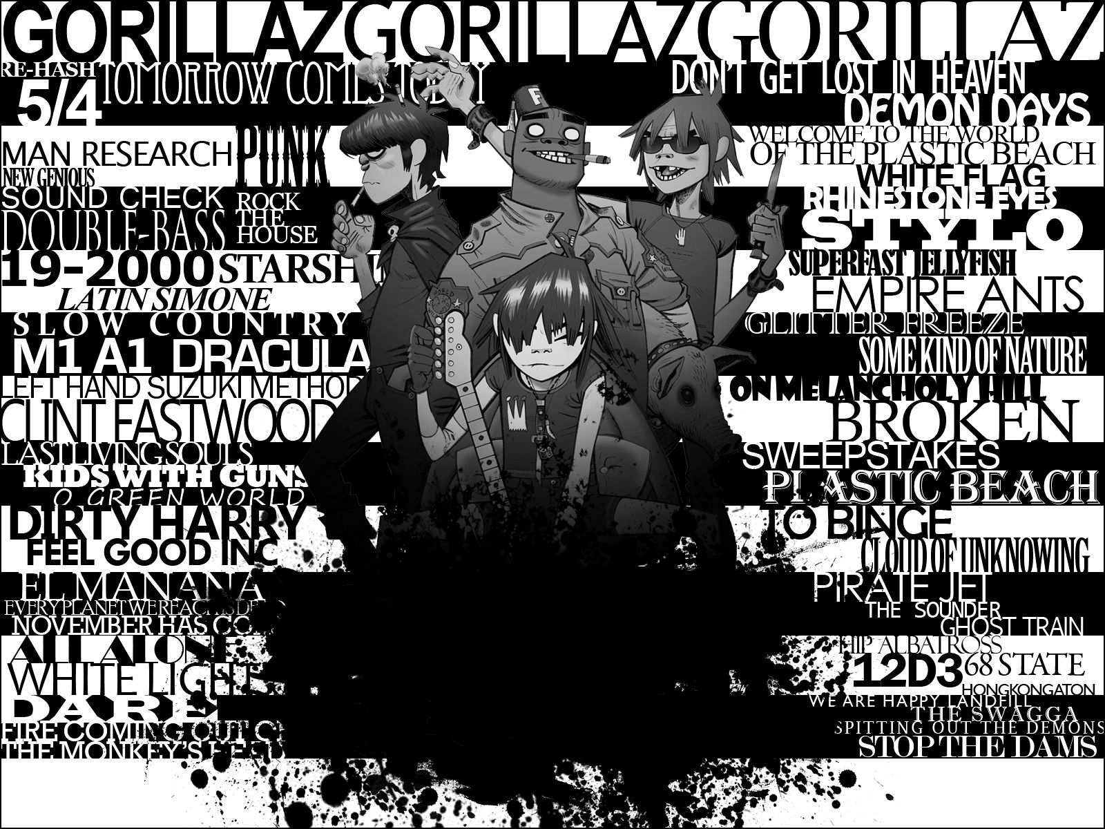 Free download wallpaper Music, Gorillaz on your PC desktop