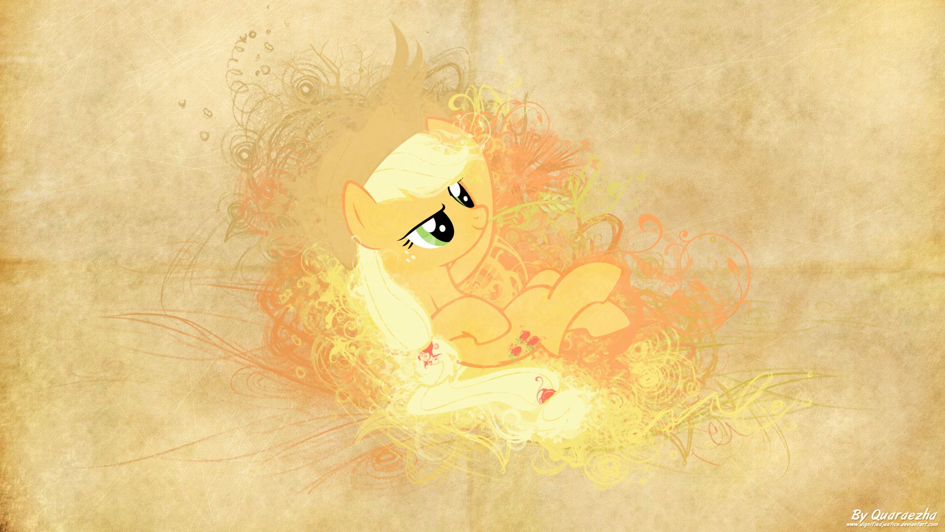 tv show, my little pony: friendship is magic, applejack (my little pony), colors, magic, my little pony, vector