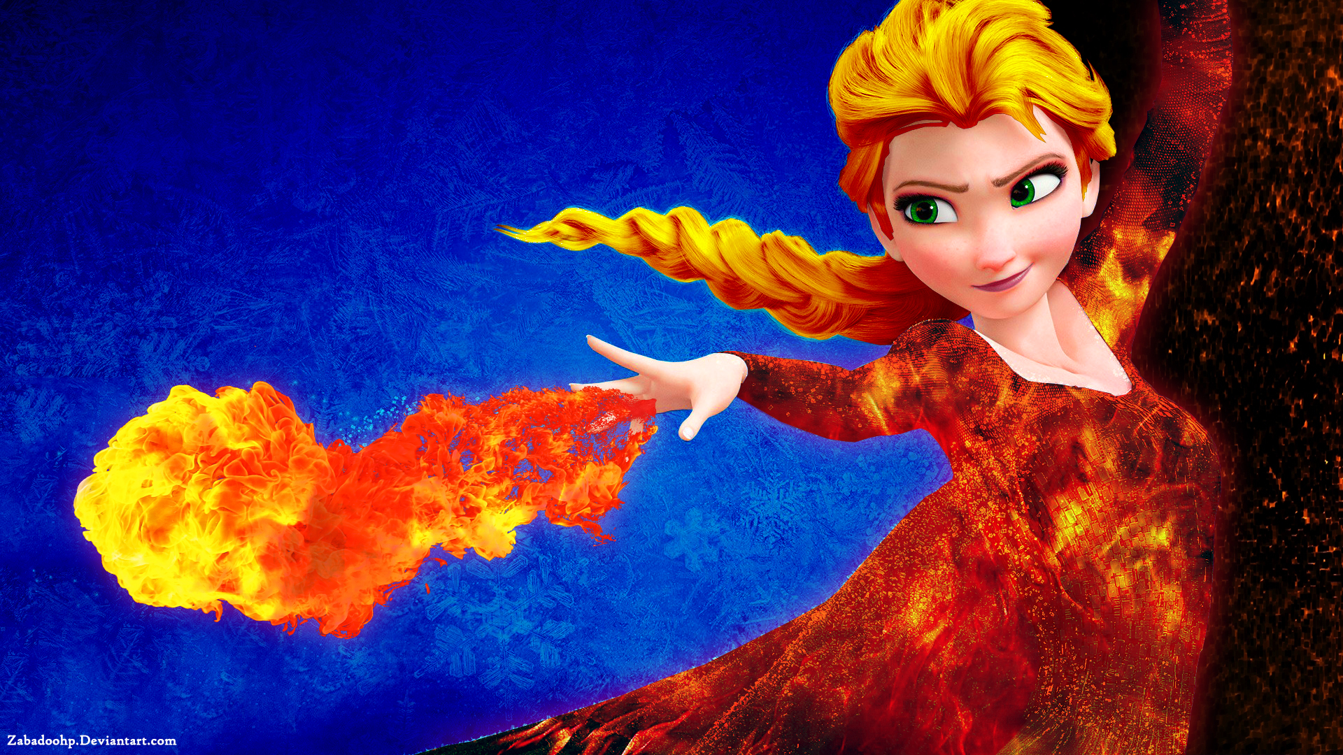 Téléchargez des papiers peints mobile Feu, La Reine Des Neiges, Film, Elsa (Congelée) gratuitement.