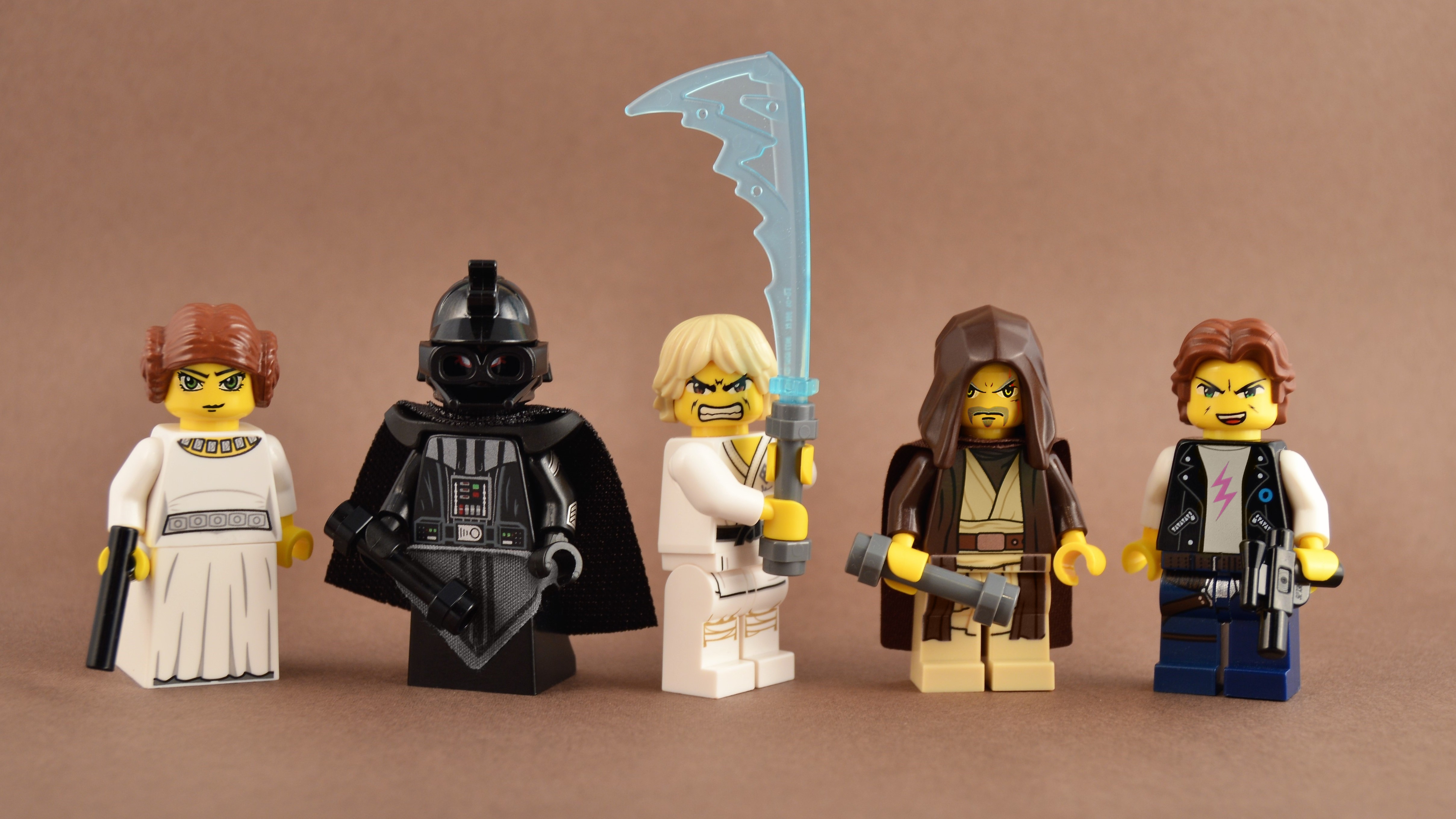 Baixe gratuitamente a imagem Lego, Darth Vader, Produtos, Luke Skywalker, Obi Wan Kenobi, Han Solo, Princesa Leia na área de trabalho do seu PC