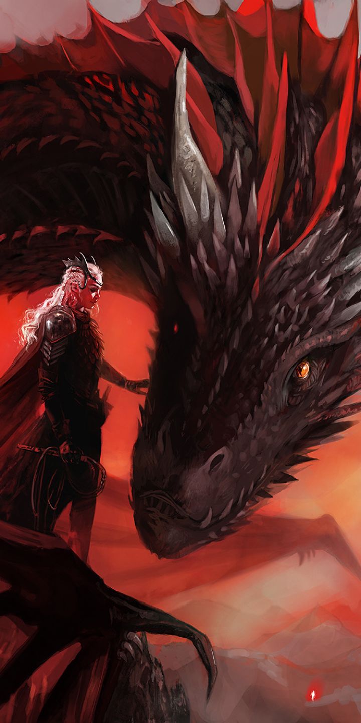Descarga gratuita de fondo de pantalla para móvil de Juego De Tronos, Dragón, Continuar, Series De Televisión, Pelo Blanco, Daenerys Targaryen.