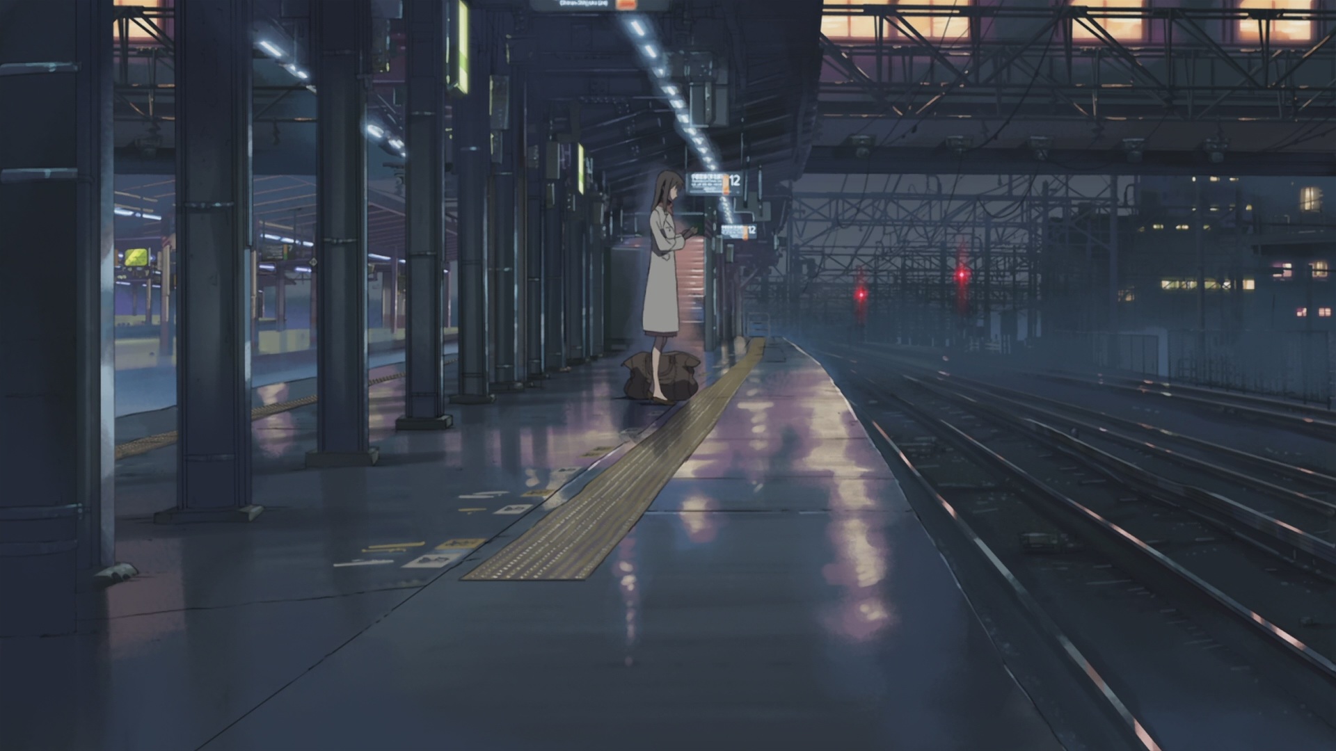 anime, 5 centimeters per second, train station