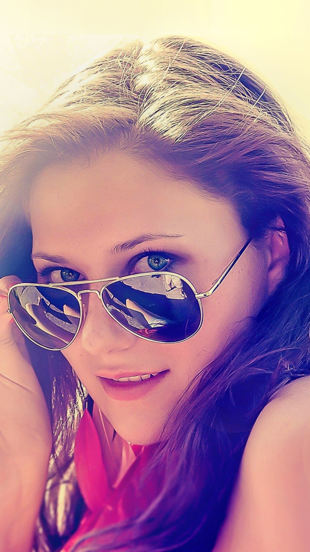 Download mobile wallpaper Summer, Beautiful, Face, Sunny, Sunglasses, Model, Women for free.
