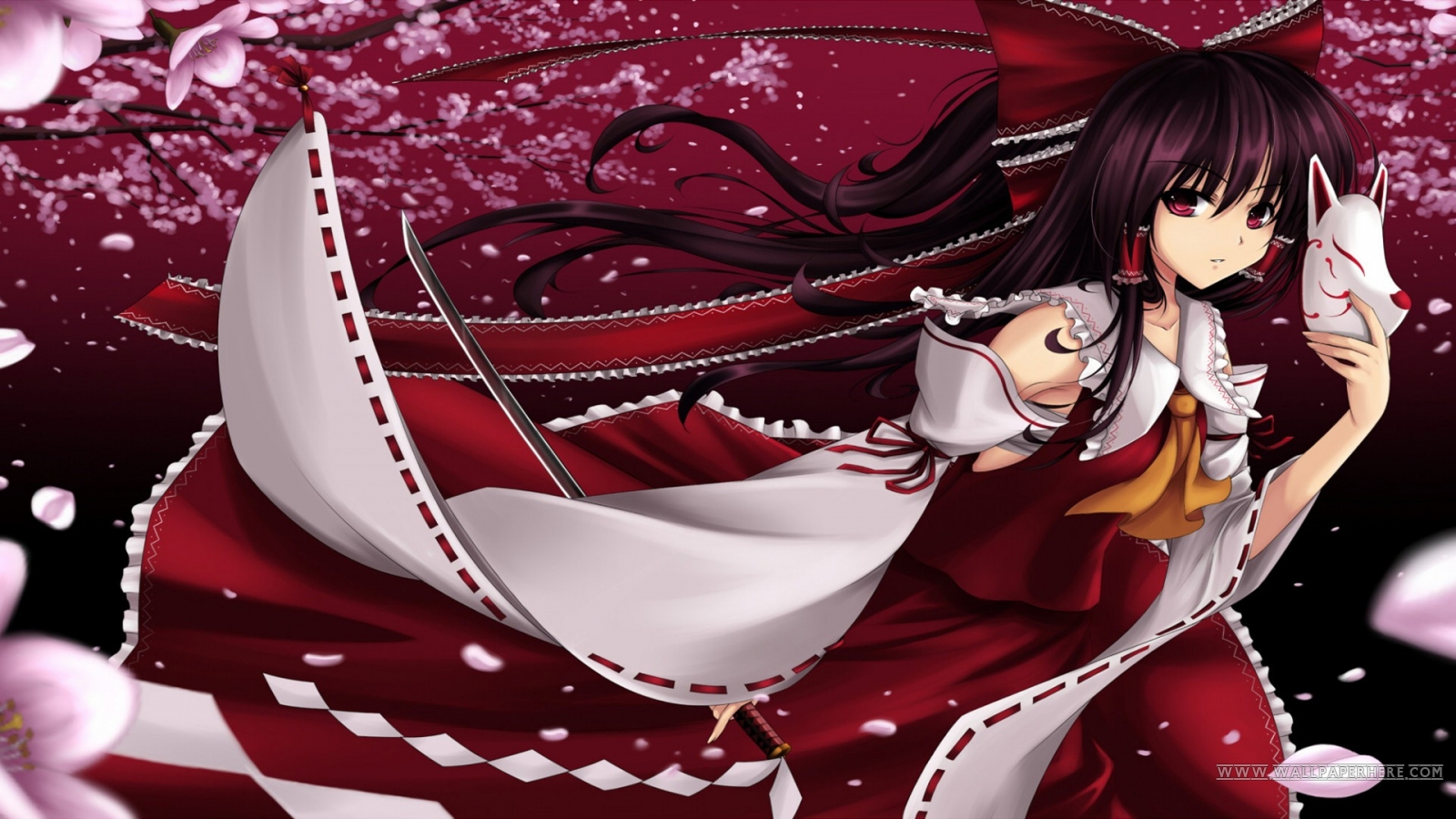 Free download wallpaper Anime, Touhou, Reimu Hakurei on your PC desktop