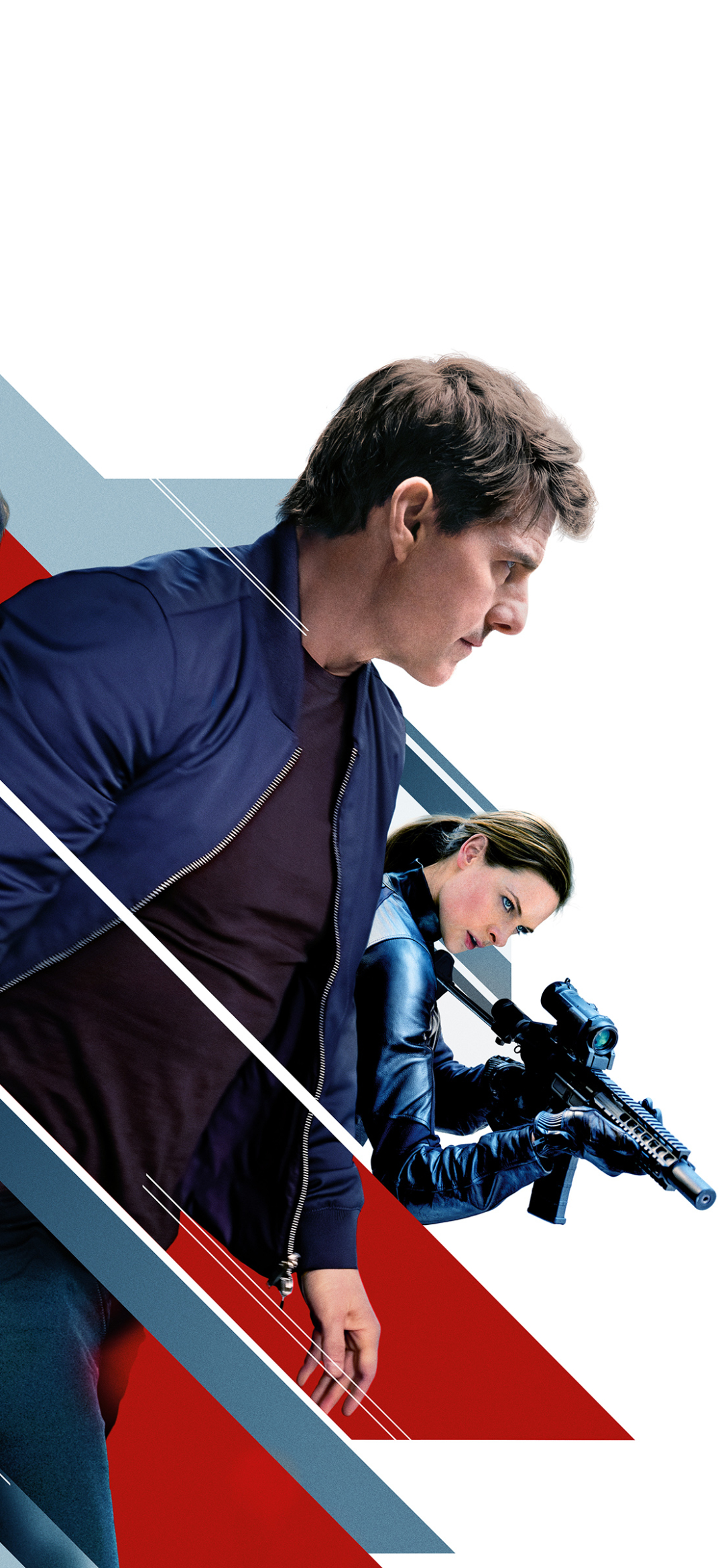 Download mobile wallpaper Movie, Ethan Hunt, Tom Cruise, Rebecca Ferguson, Mission: Impossible, Ilsa Faust, Mission: Impossible Fallout for free.