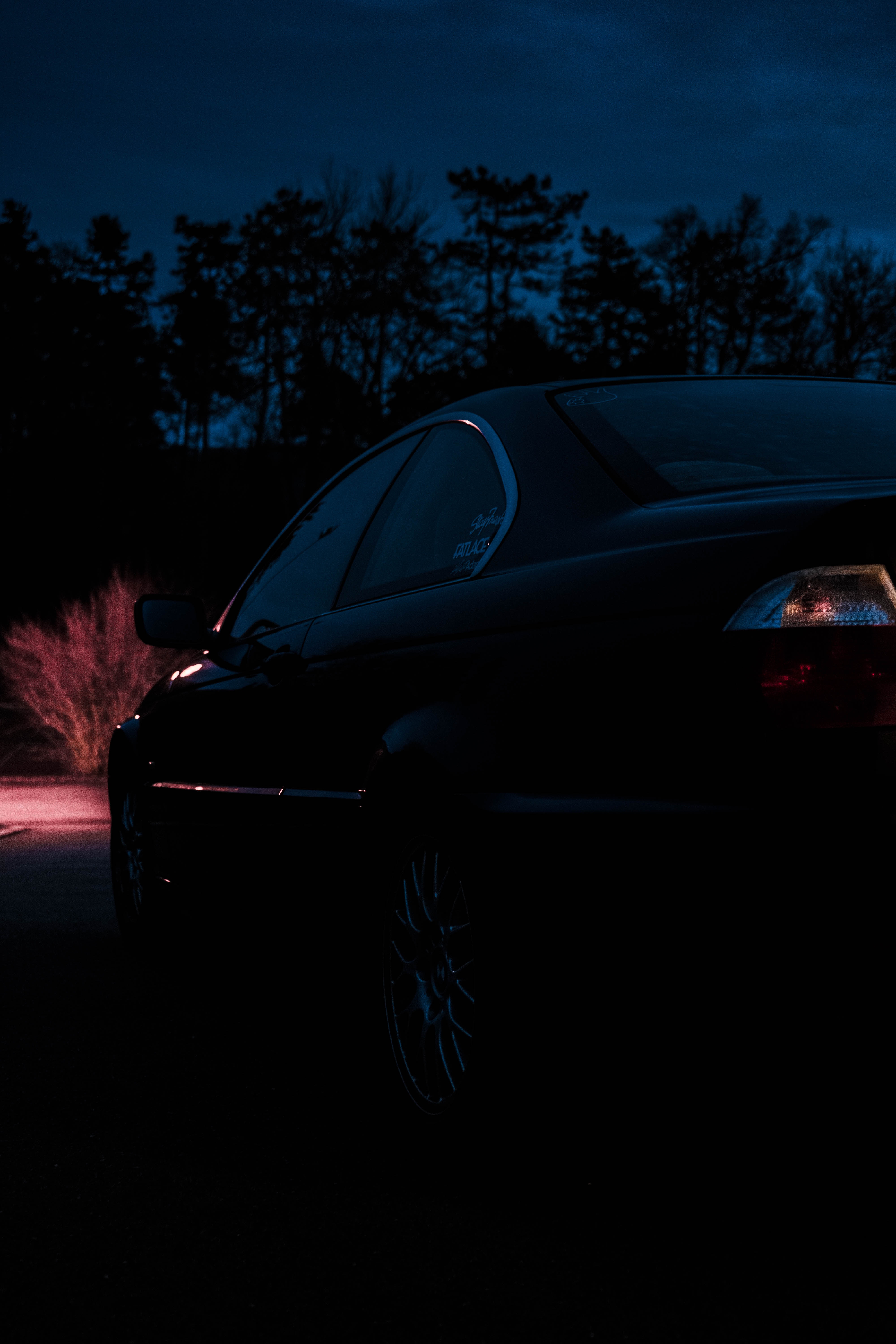 bmw, night, cars, car, darkness, side view