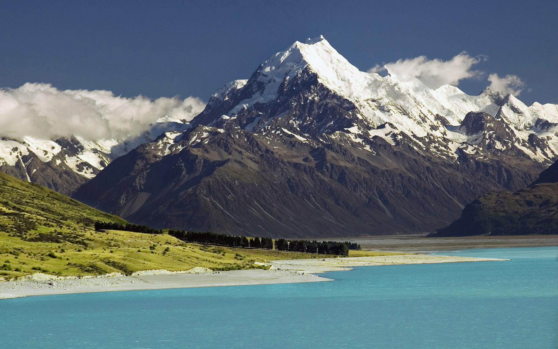 Free download wallpaper Landscape, Sky, Mountains, Mountain, Lake, Earth, Cloud on your PC desktop