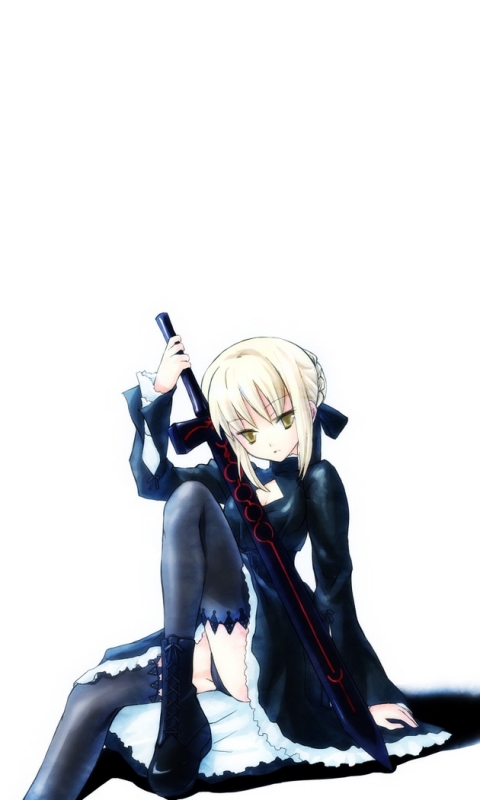 Скачати мобільні шпалери Аніме, Шабля (Серія «Доля»), Saber Alter, Доля/ніч Перебування, Серія Доля безкоштовно.