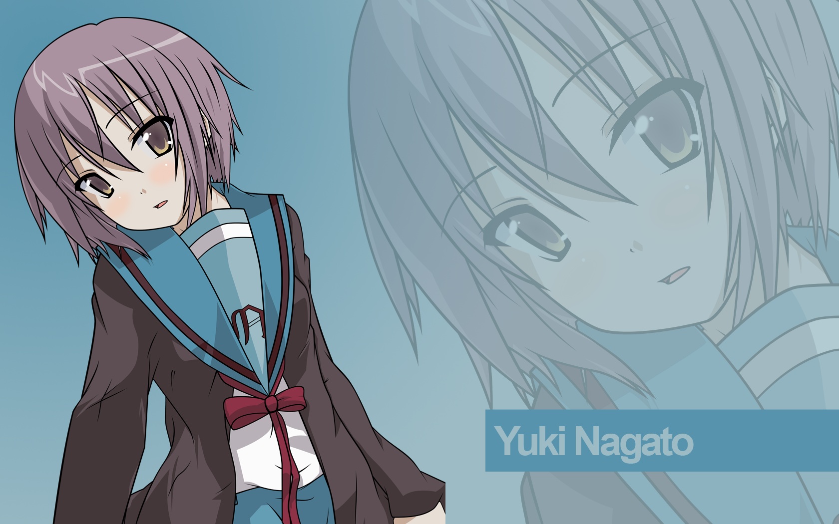 Descarga gratuita de fondo de pantalla para móvil de Suzumiya Haruhi No Yūutsu, Yuki Nagato, Animado.
