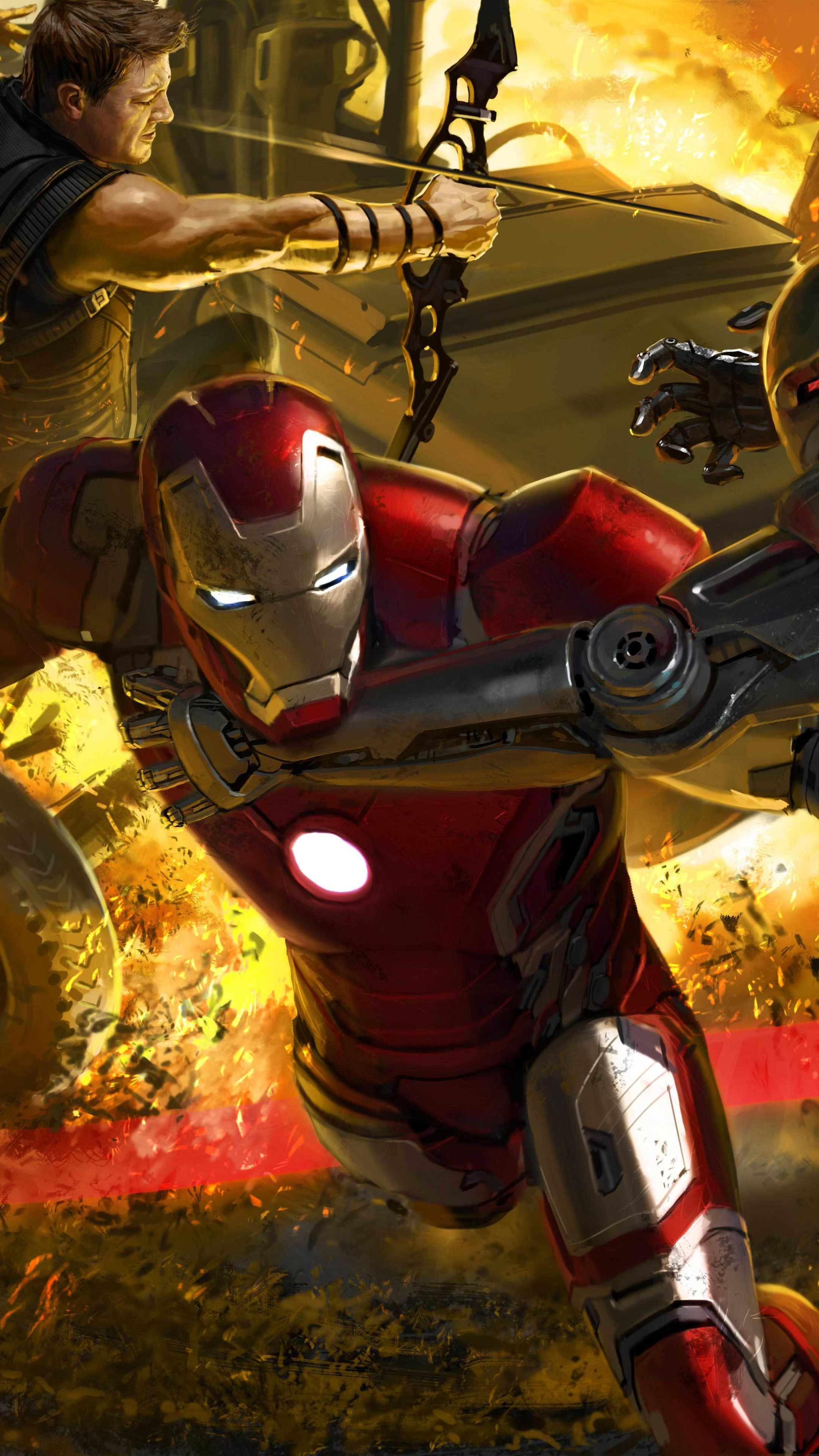 Download mobile wallpaper Iron Man, Avengers, Movie, Hawkeye, The Avengers, Avengers: Age Of Ultron for free.