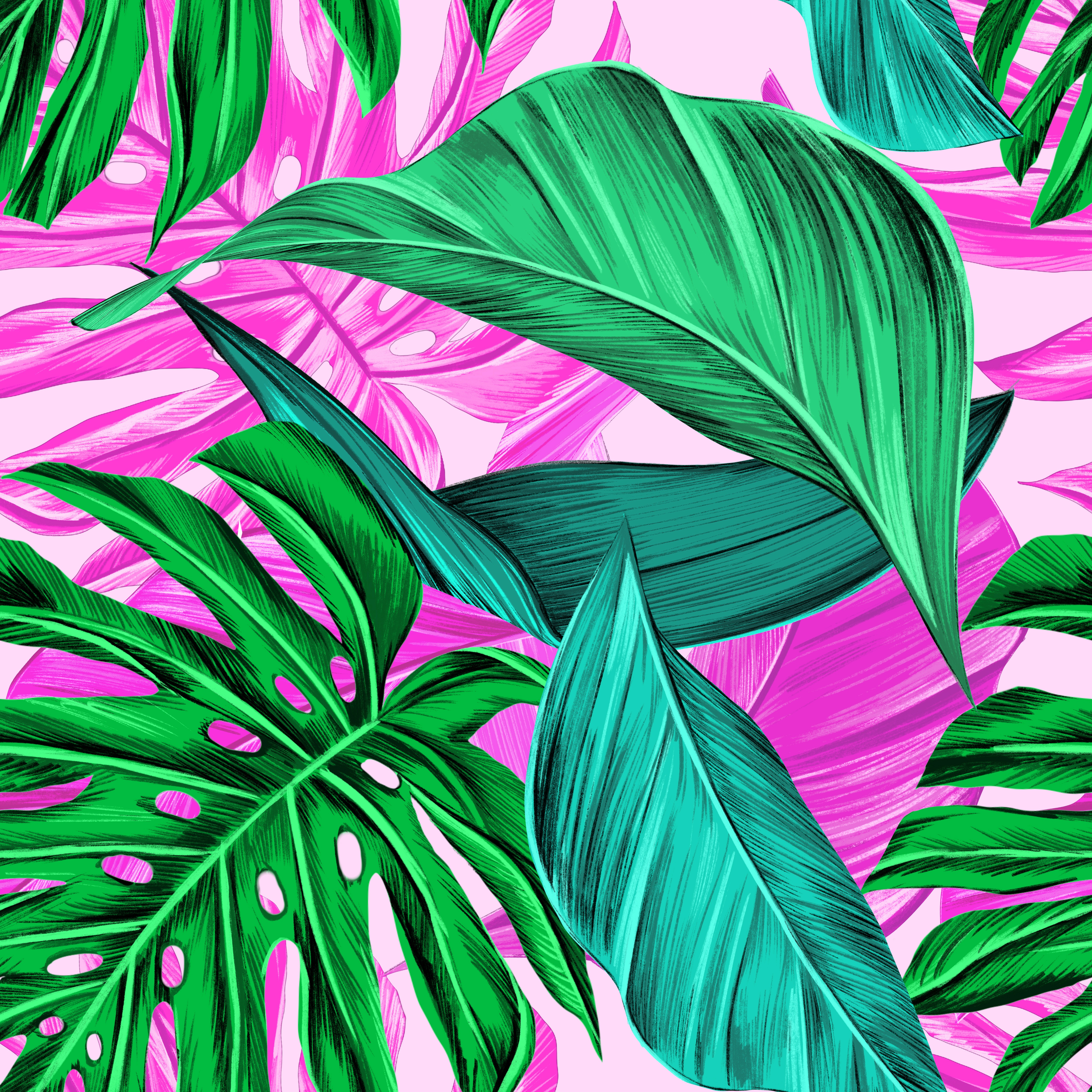 Free download wallpaper Bright, Tropical, Textures, Leaves, Texture, Pattern on your PC desktop