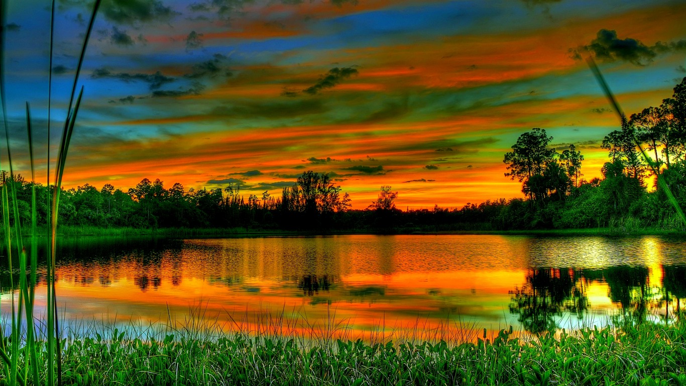Download mobile wallpaper Lakes, Lake, Earth, Sunset for free.