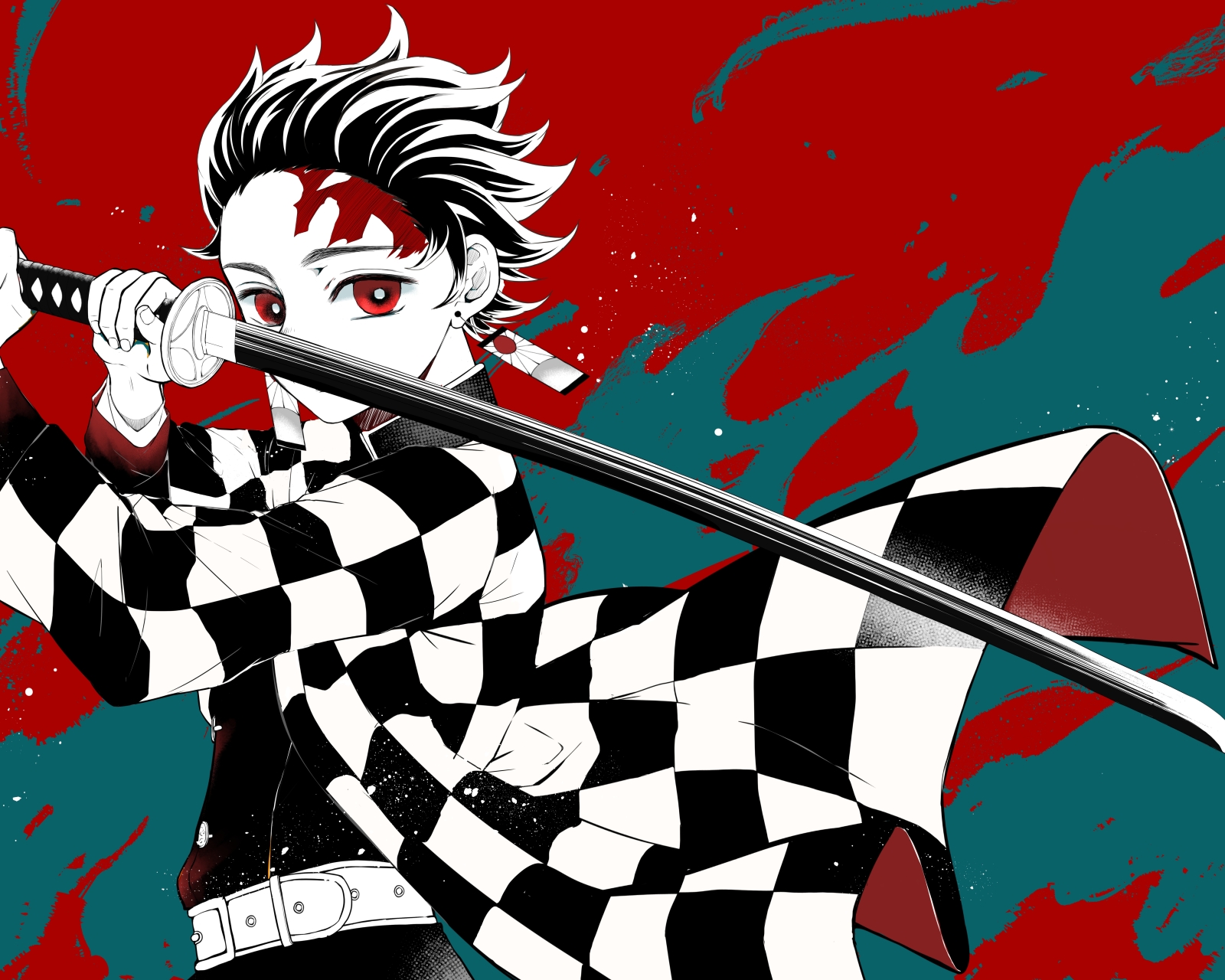 Laden Sie das Animes, Demon Slayer, Tanjiro Kamado-Bild kostenlos auf Ihren PC-Desktop herunter