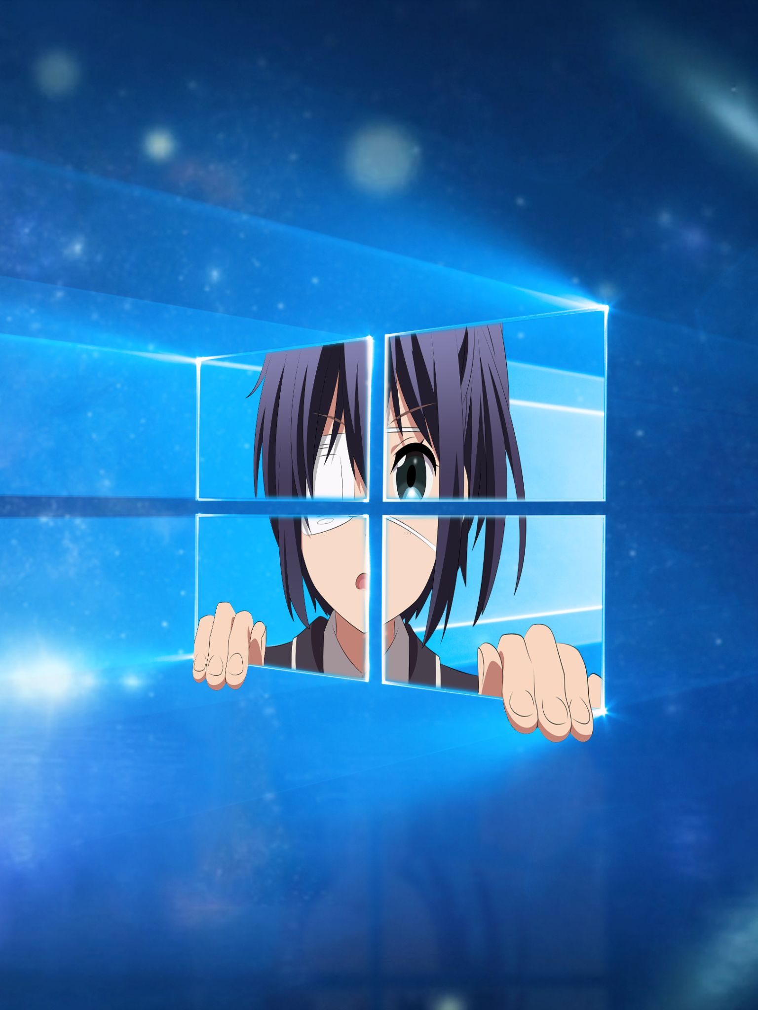 Download mobile wallpaper Anime, Windows, Rikka Takanashi, Love Chunibyo & Other Delusions, Windows 10 for free.