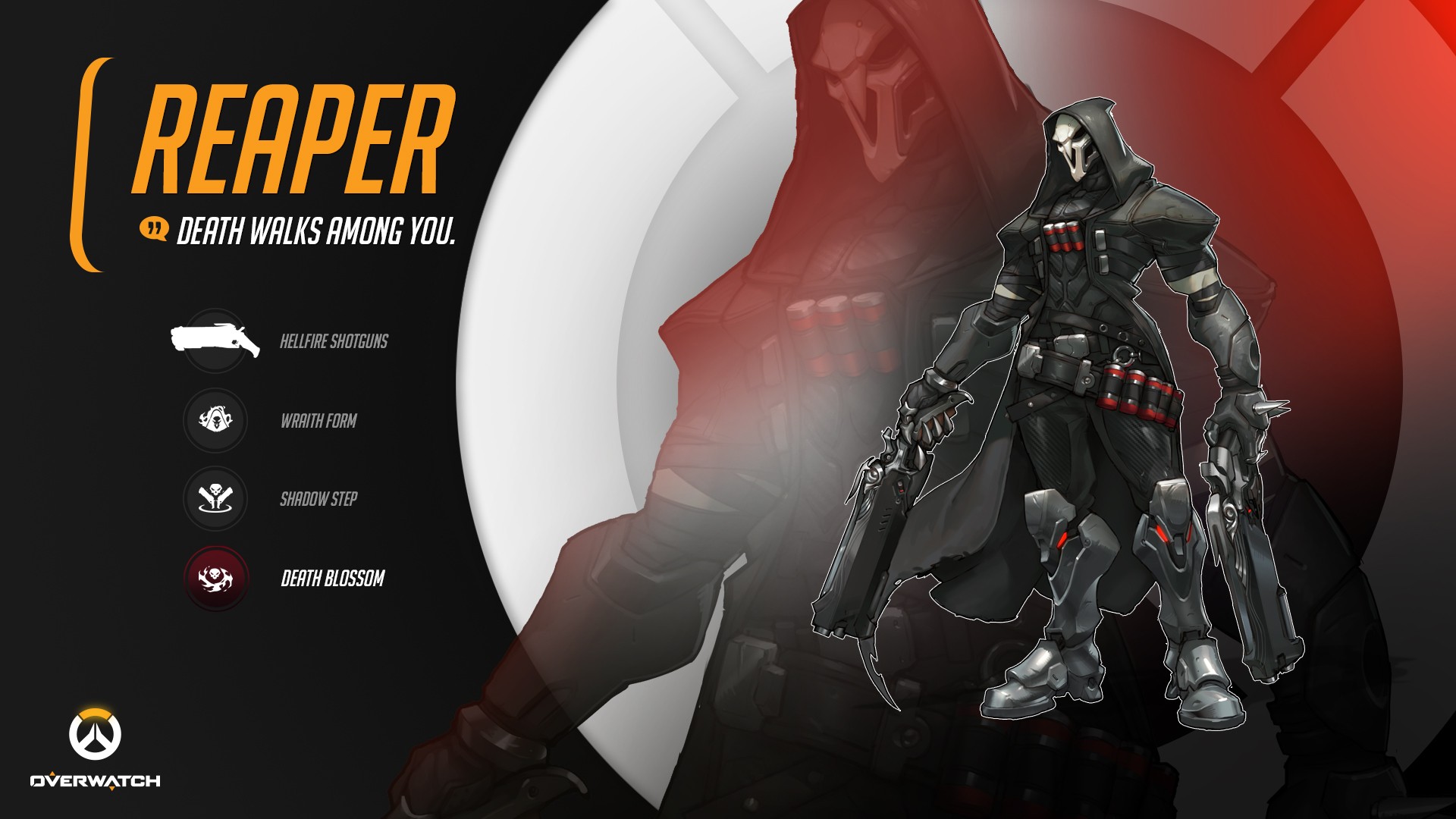 Завантажити шпалери безкоштовно Відеогра, Надзор, Reaper (Overwatch) картинка на робочий стіл ПК