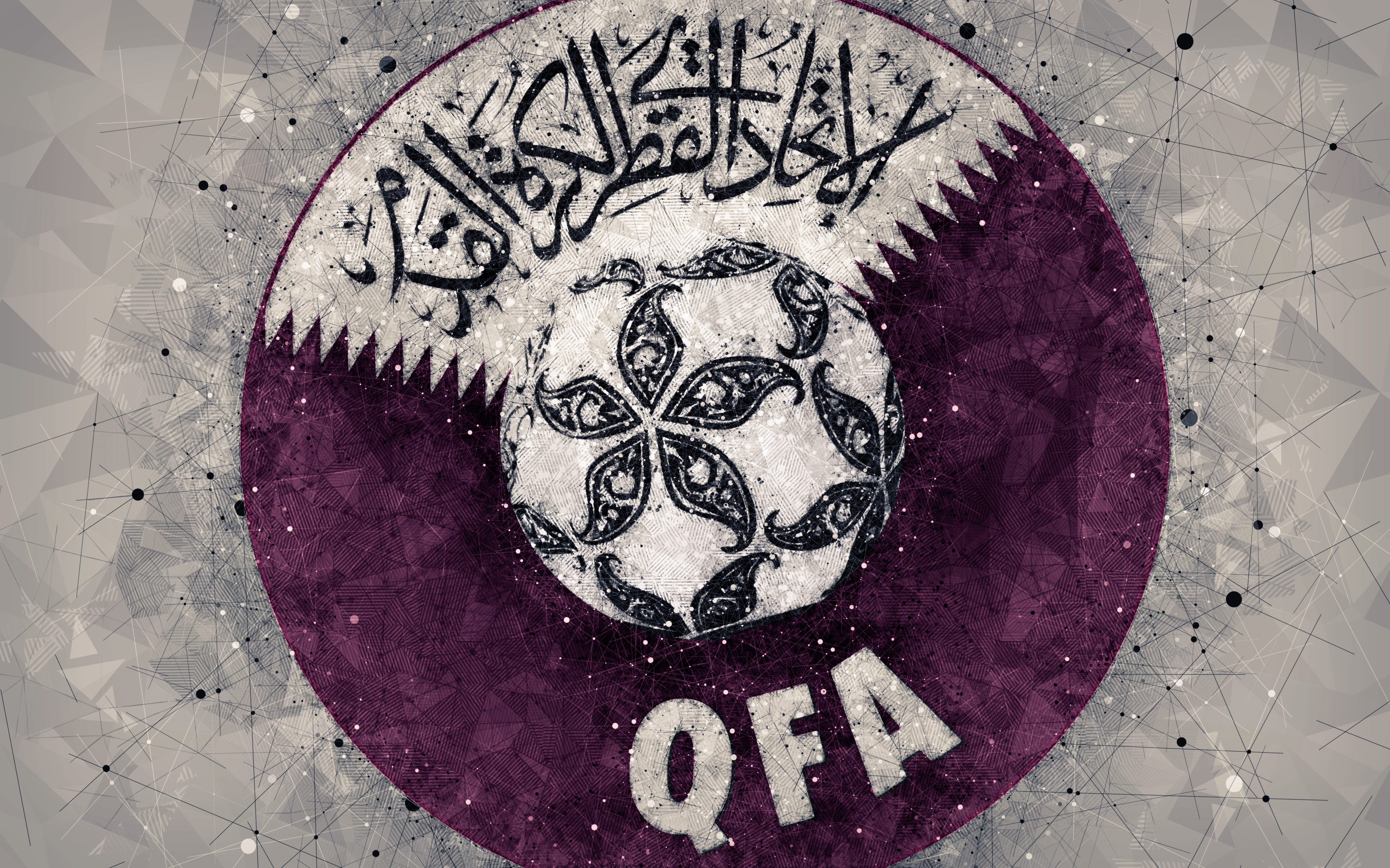 451805 télécharger l'image des sports, équipe nationale de football du qatar, emblème, logo, qatar, football - fonds d'écran et économiseurs d'écran gratuits