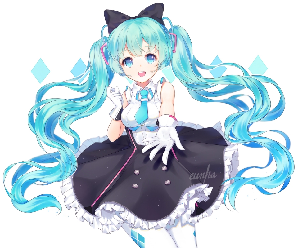 Laden Sie das Vocaloid, Hatsune Miku, Animes-Bild kostenlos auf Ihren PC-Desktop herunter