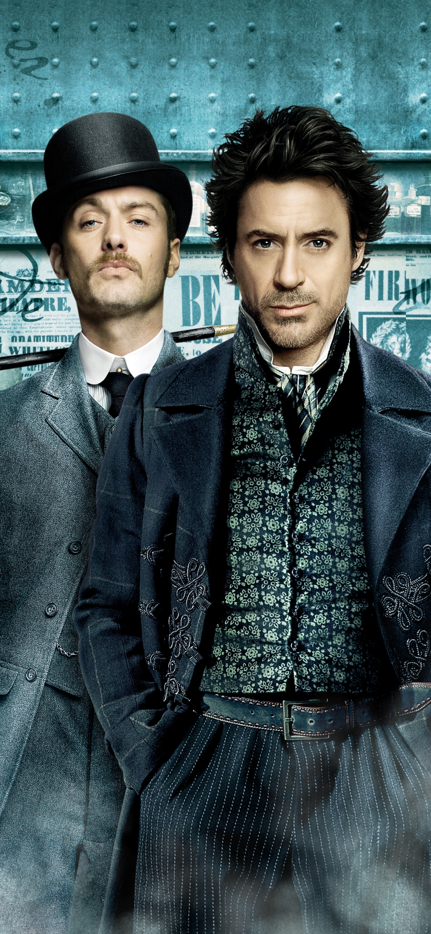 Free download wallpaper Robert Downey Jr, Jude Law, Movie, Sherlock Holmes, Dr Watson on your PC desktop
