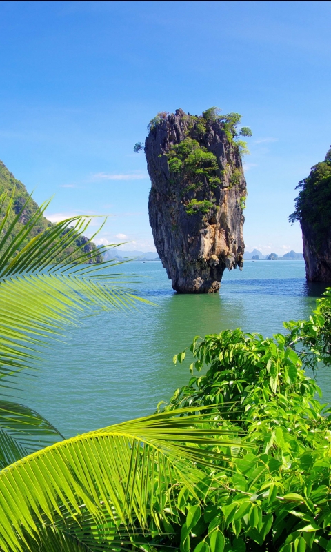 Téléchargez des papiers peints mobile Vacances, Tropiques, Lagune, Thaïlande, Phuket, Terre/nature, Ile, Vacance, Baie De Phang Nga, Khao Phing Kan, Île De Tapu gratuitement.