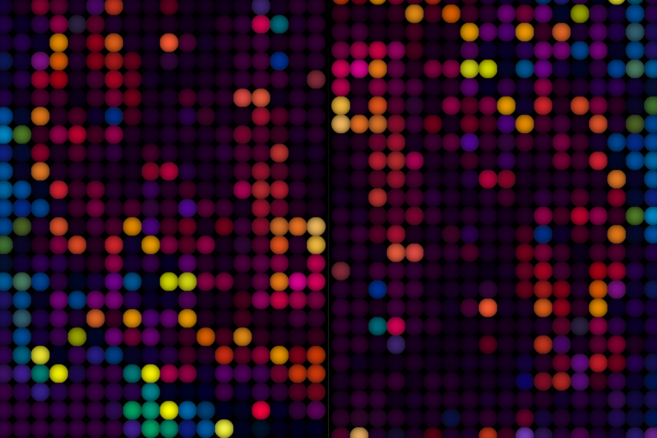Download mobile wallpaper Abstract, Colors, Circle, Dots for free.