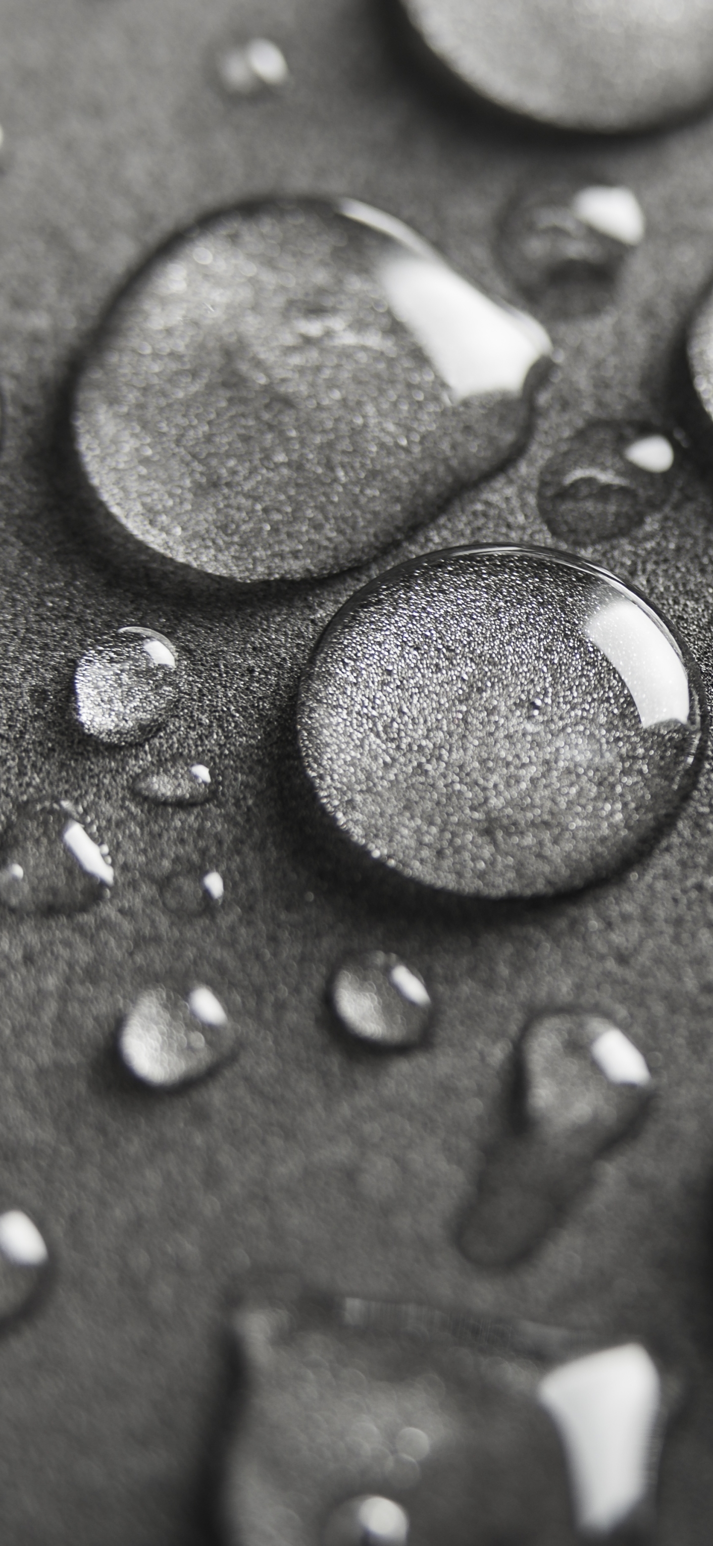 Download mobile wallpaper Macro, Earth, Water Drop, Black & White for free.