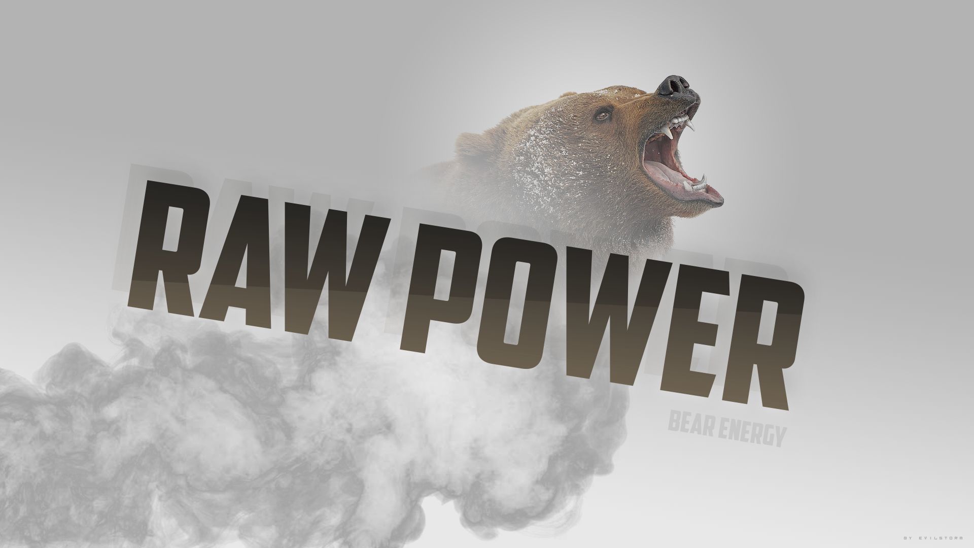Download mobile wallpaper Smoke, Bears, Bear, Animal for free.
