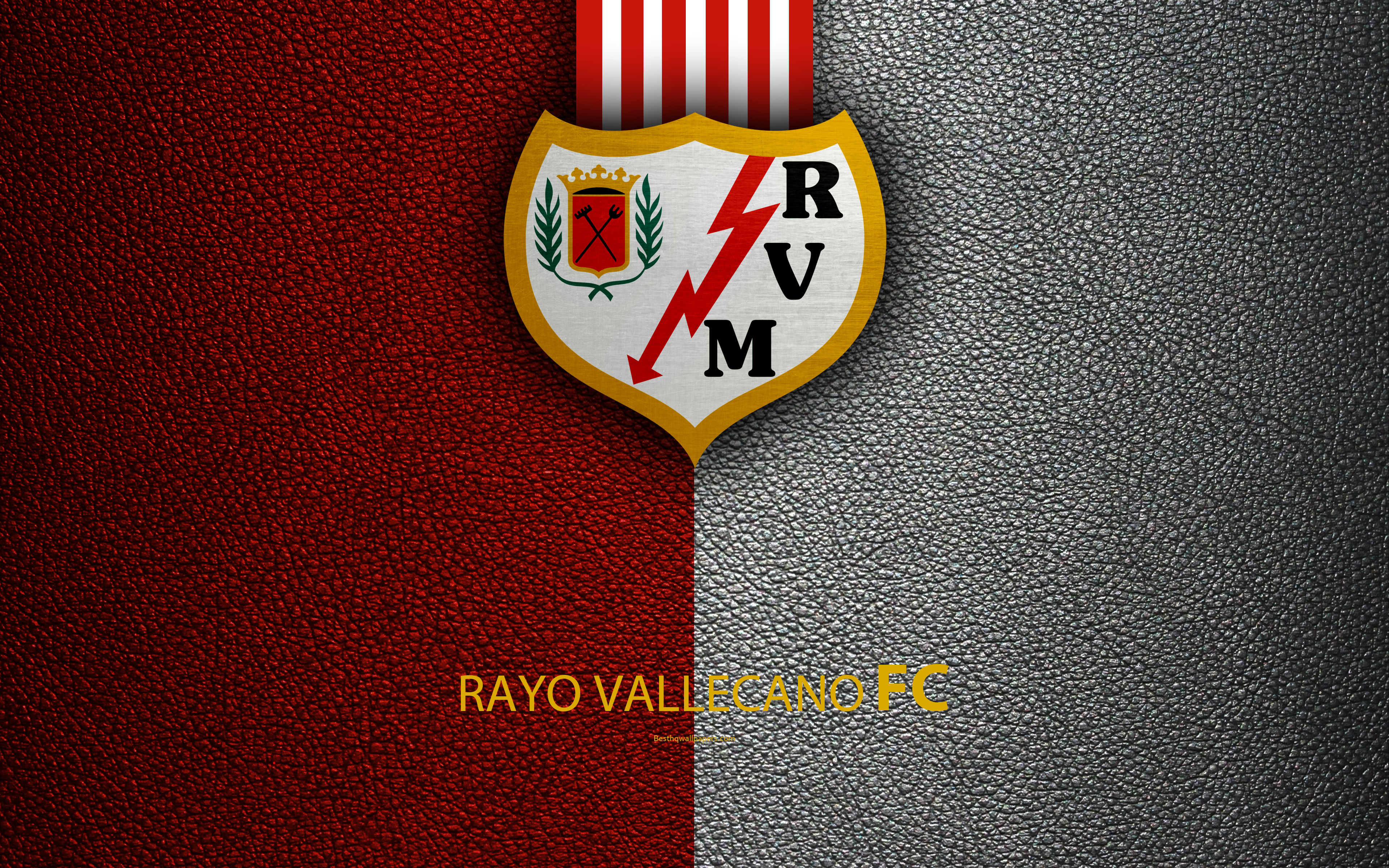 Handy-Wallpaper Sport, Fußball, Logo, Emblem, Rayo Vallecano kostenlos herunterladen.