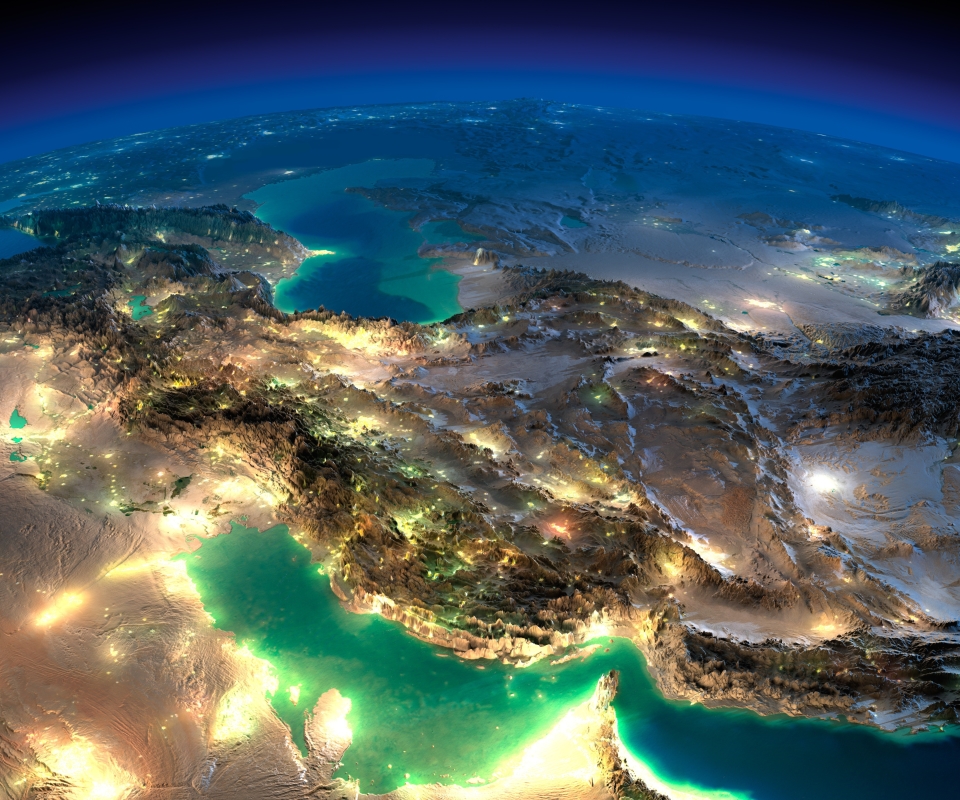 1280401 скачать картинку земля/природа, из космоса, ирак, иран, аравия, персидский залив, кавказ, каспийское море, гора - обои и заставки бесплатно