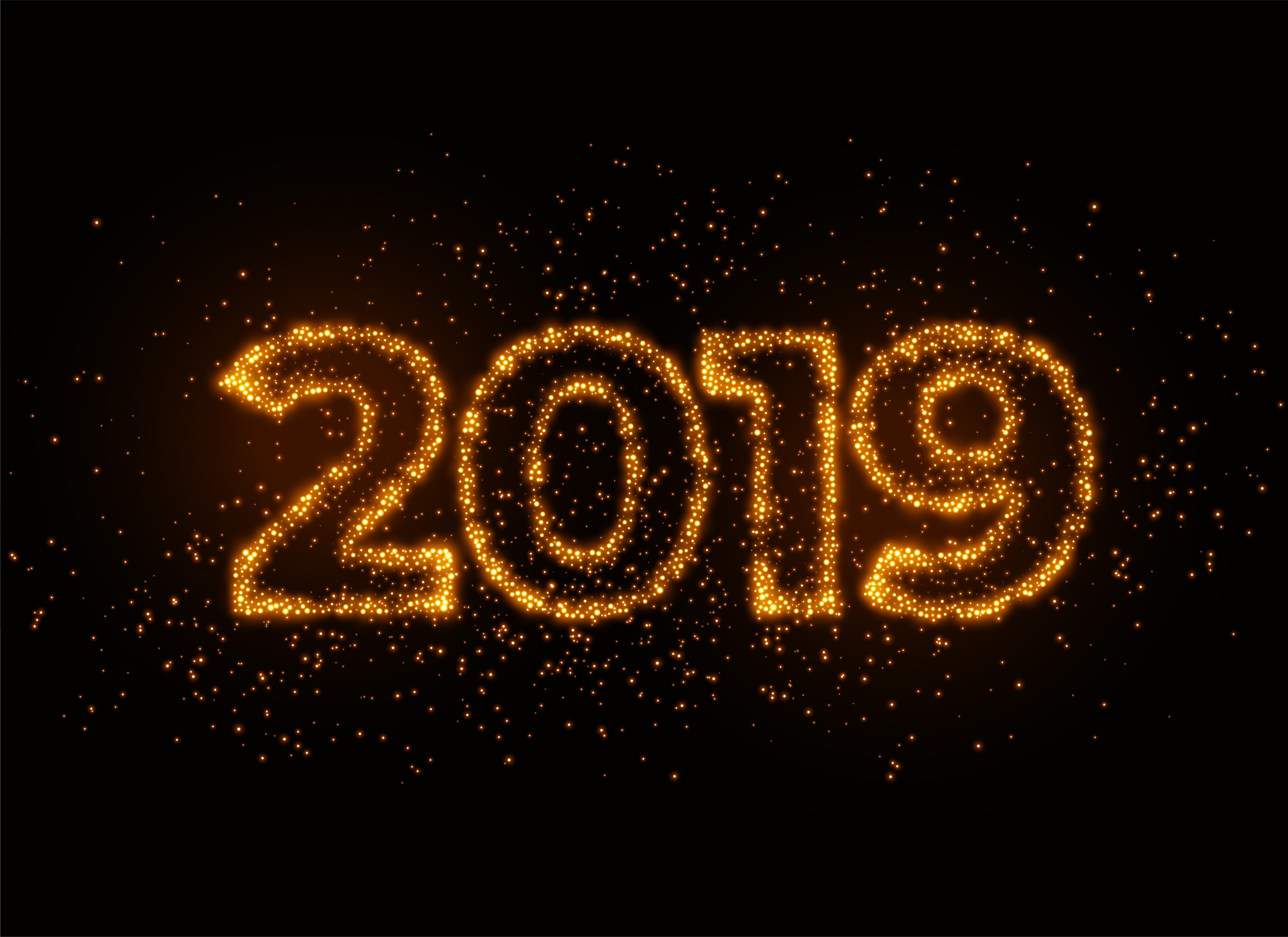 Téléchargez gratuitement l'image Vacances, Nouvel An 2019 sur le bureau de votre PC