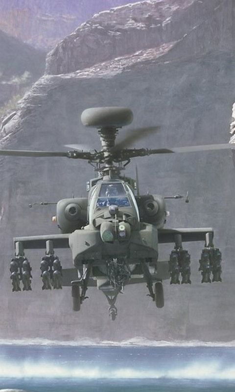 Скачать картинку Военные, Боинг Ах 64 Апач, Военные Вертолеты в телефон бесплатно.