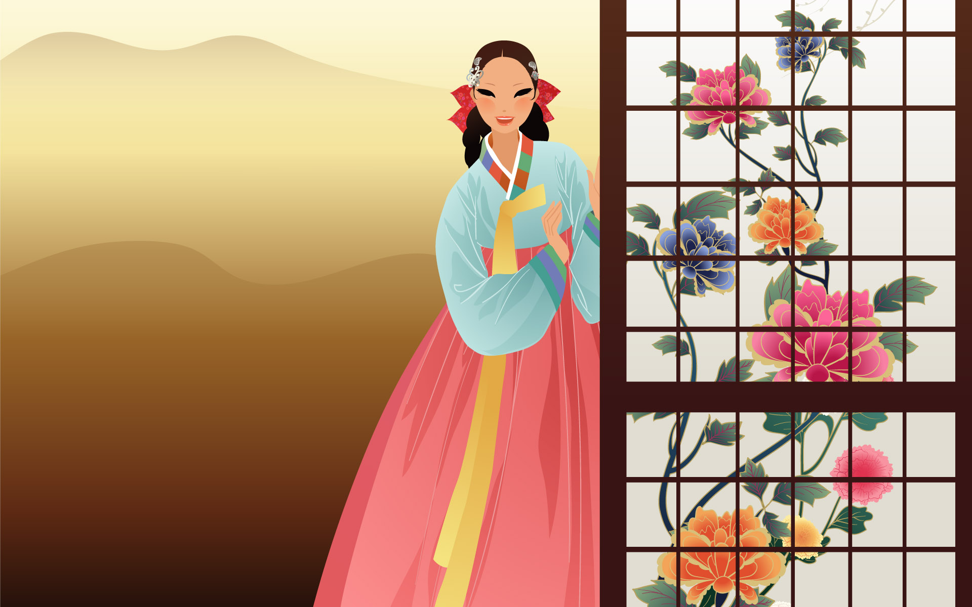 616980 baixar papel de parede mulheres, artístico, coréia, traje tradicional - protetores de tela e imagens gratuitamente