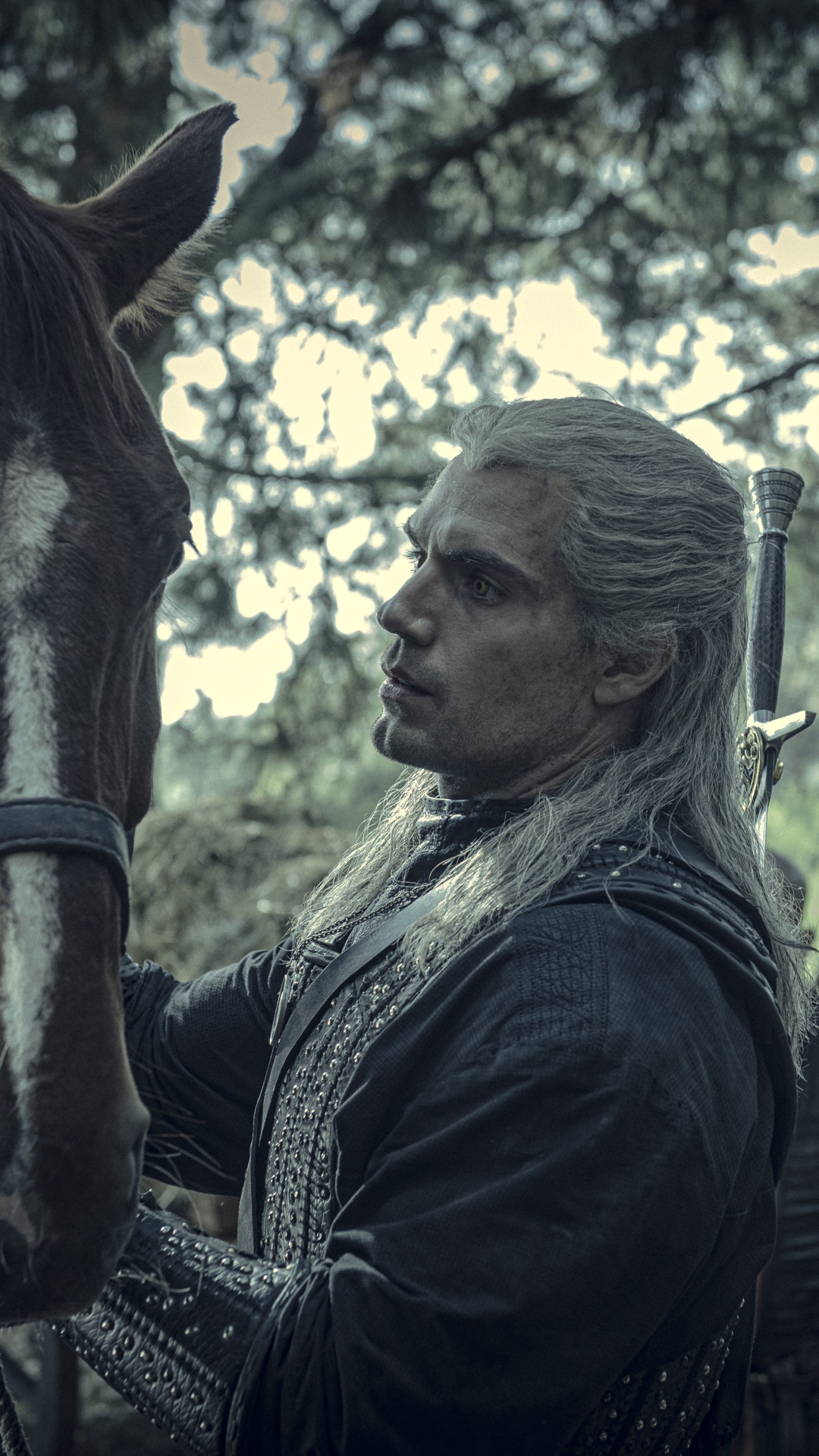 Descarga gratuita de fondo de pantalla para móvil de Series De Televisión, El Brujo, Geralt De Rivia, Henry Cavill, The Witcher.