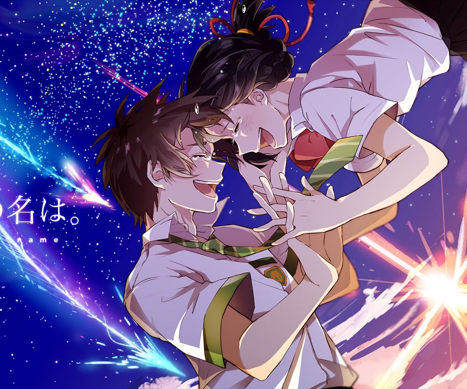 Download mobile wallpaper Anime, Your Name, Kimi No Na Wa, Mitsuha Miyamizu, Taki Tachibana for free.