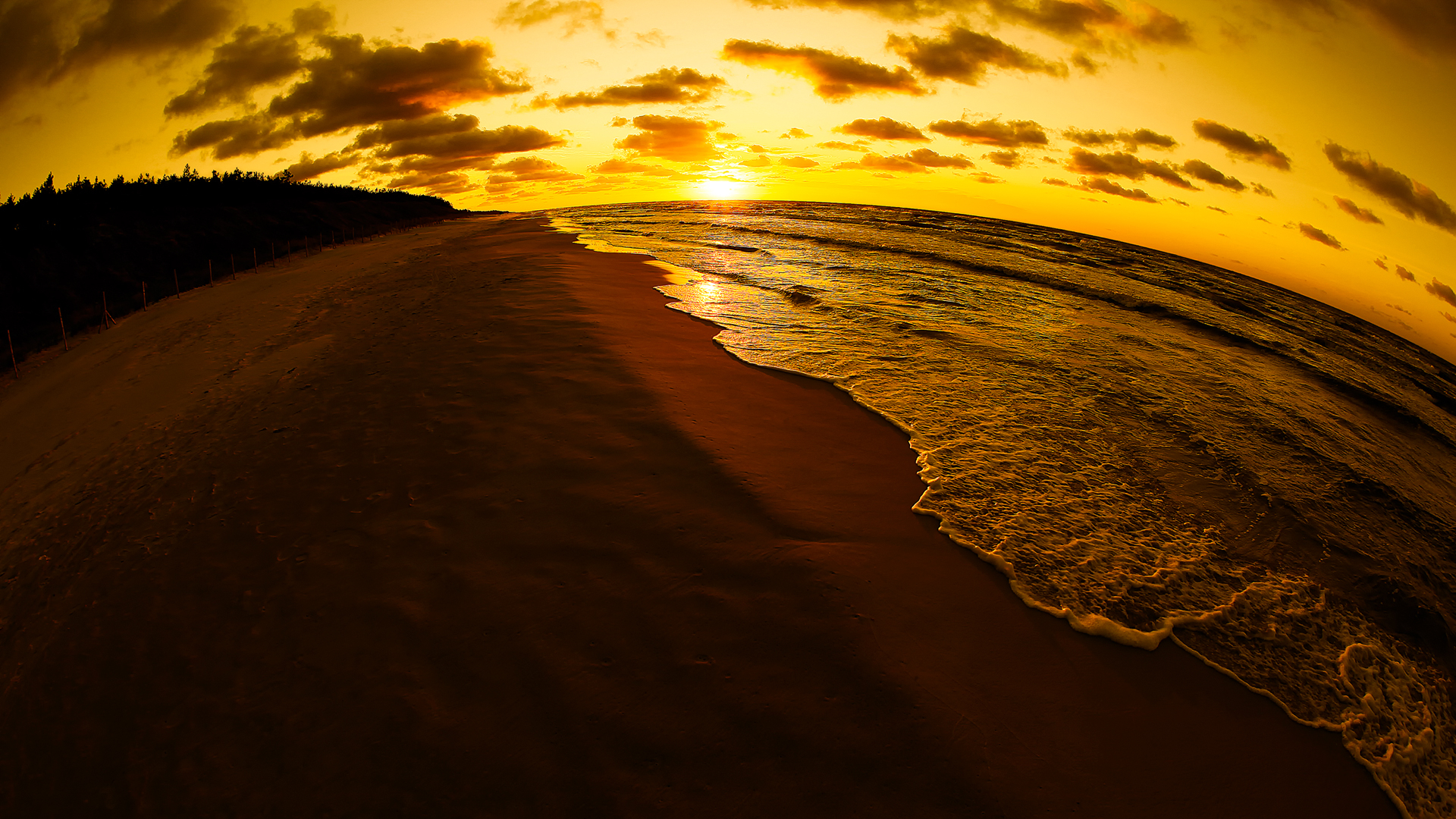 Free download wallpaper Water, Sky, Sea, Beach, Sunrise, Earth, Cloud, Seascape on your PC desktop