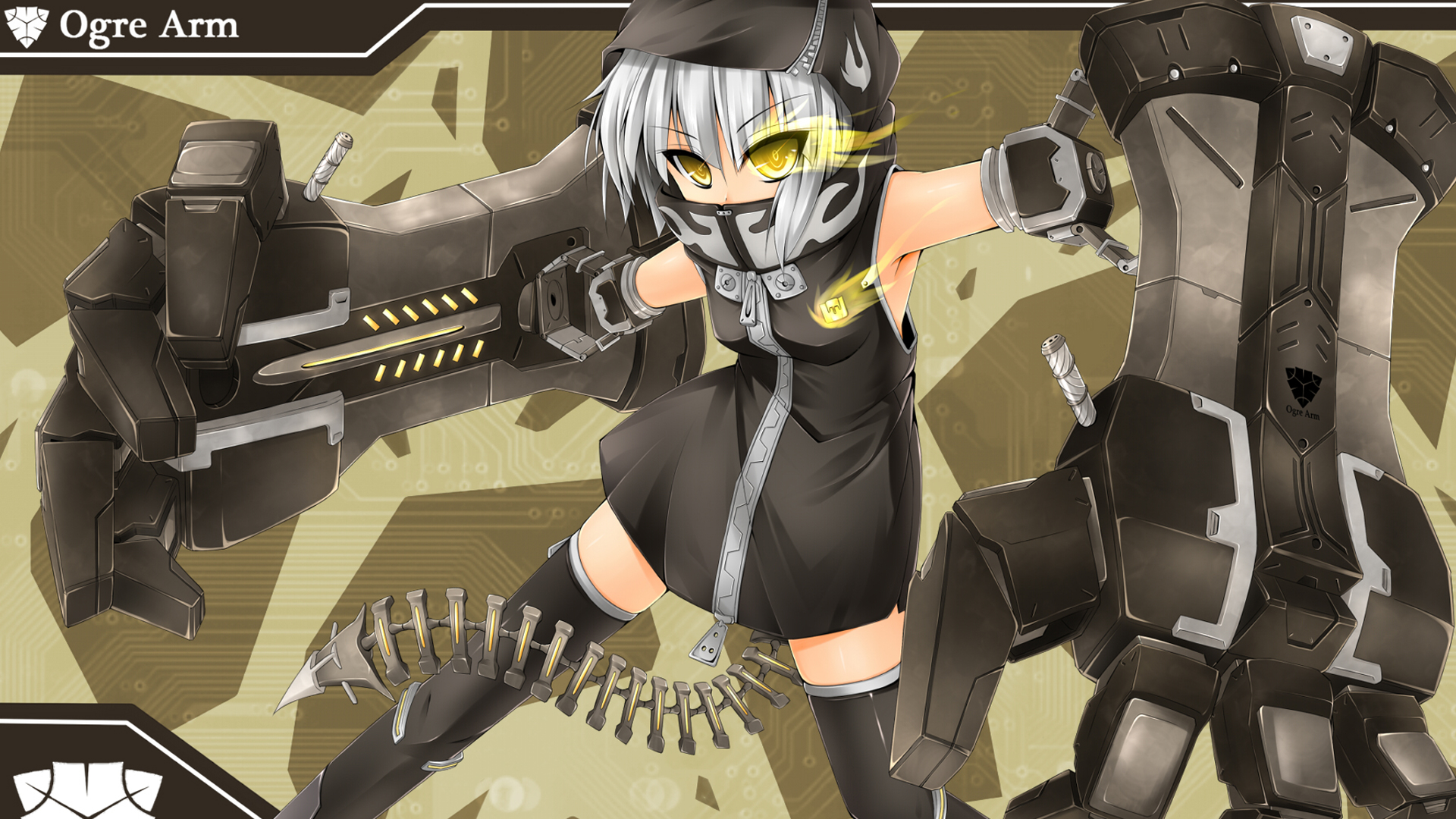 Download mobile wallpaper Anime, Black Rock Shooter, Strength (Black Rock Shooter) for free.