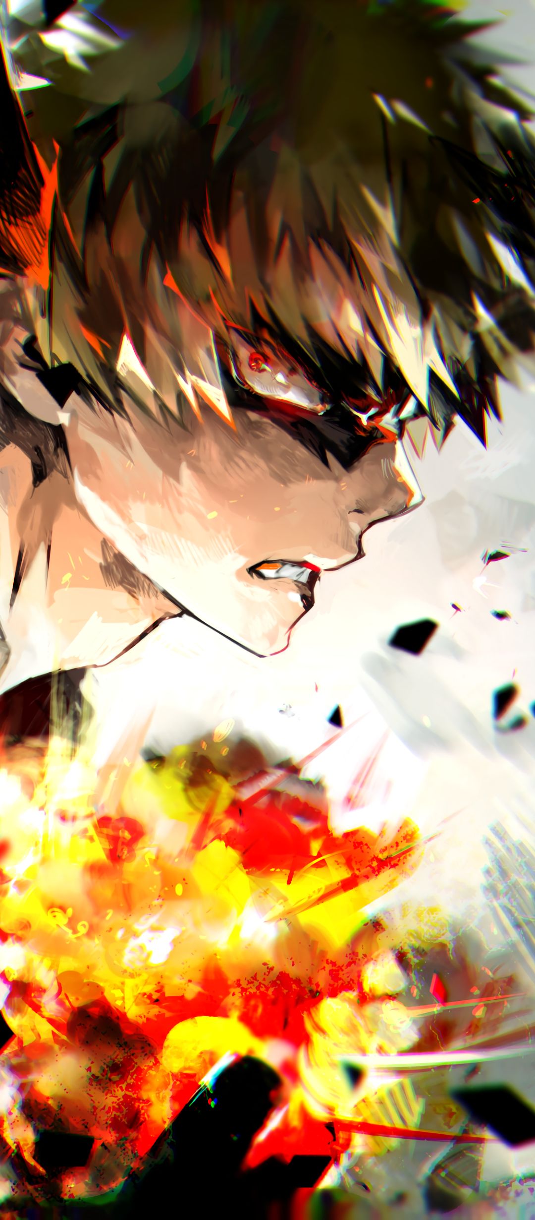 Handy-Wallpaper Animes, Katsuki Bakugou, Boku No Hero Academia kostenlos herunterladen.