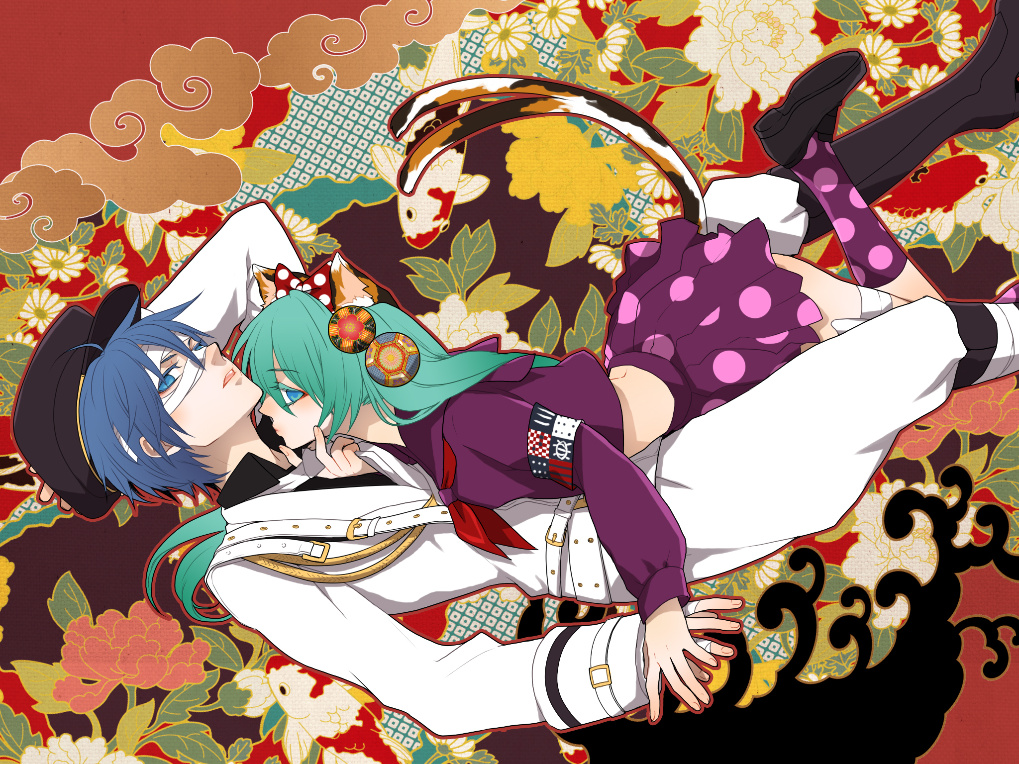 Download mobile wallpaper Anime, Vocaloid, Hatsune Miku, Kamui Gakupo for free.