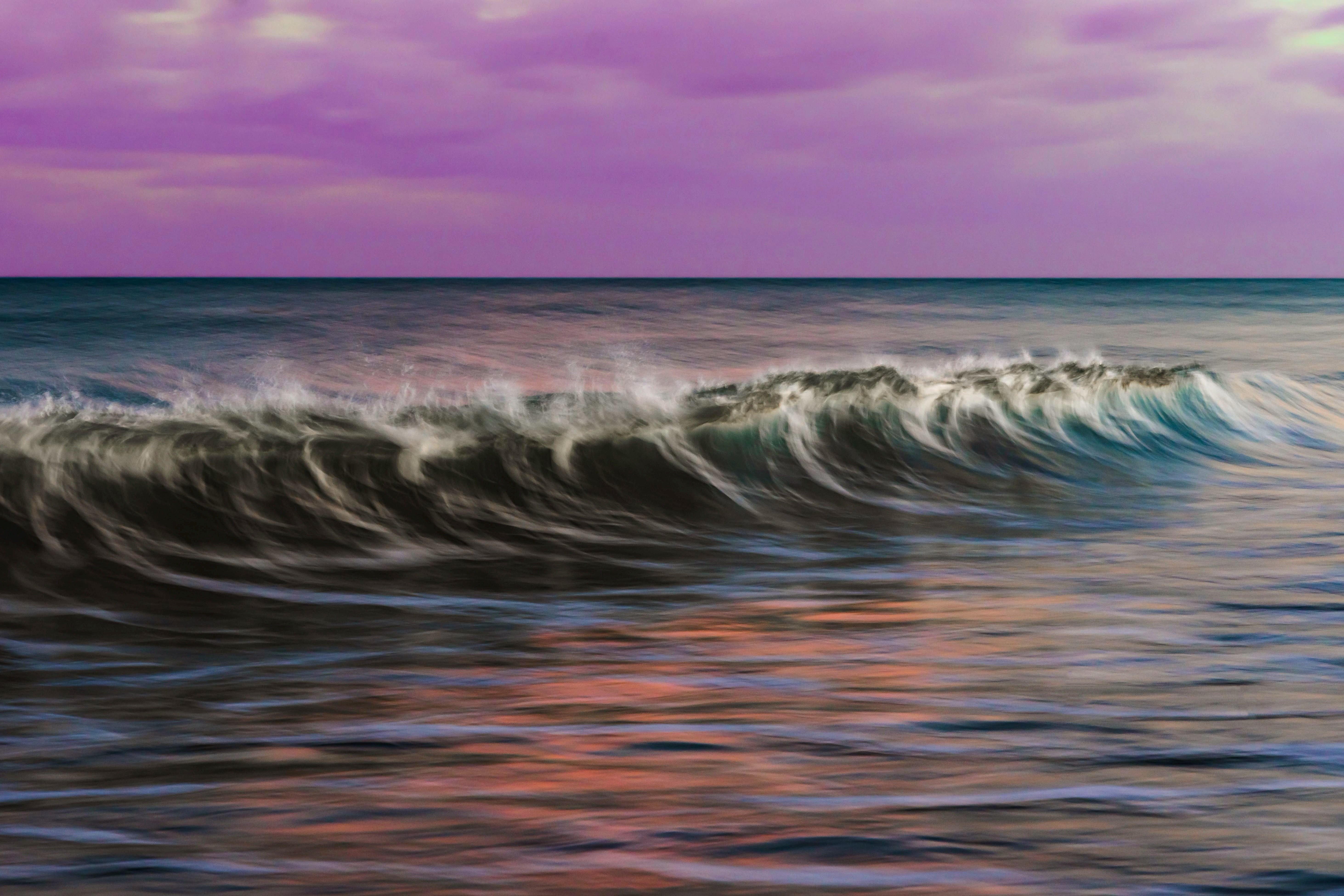sea, long exposure, nature, water, waves HD wallpaper