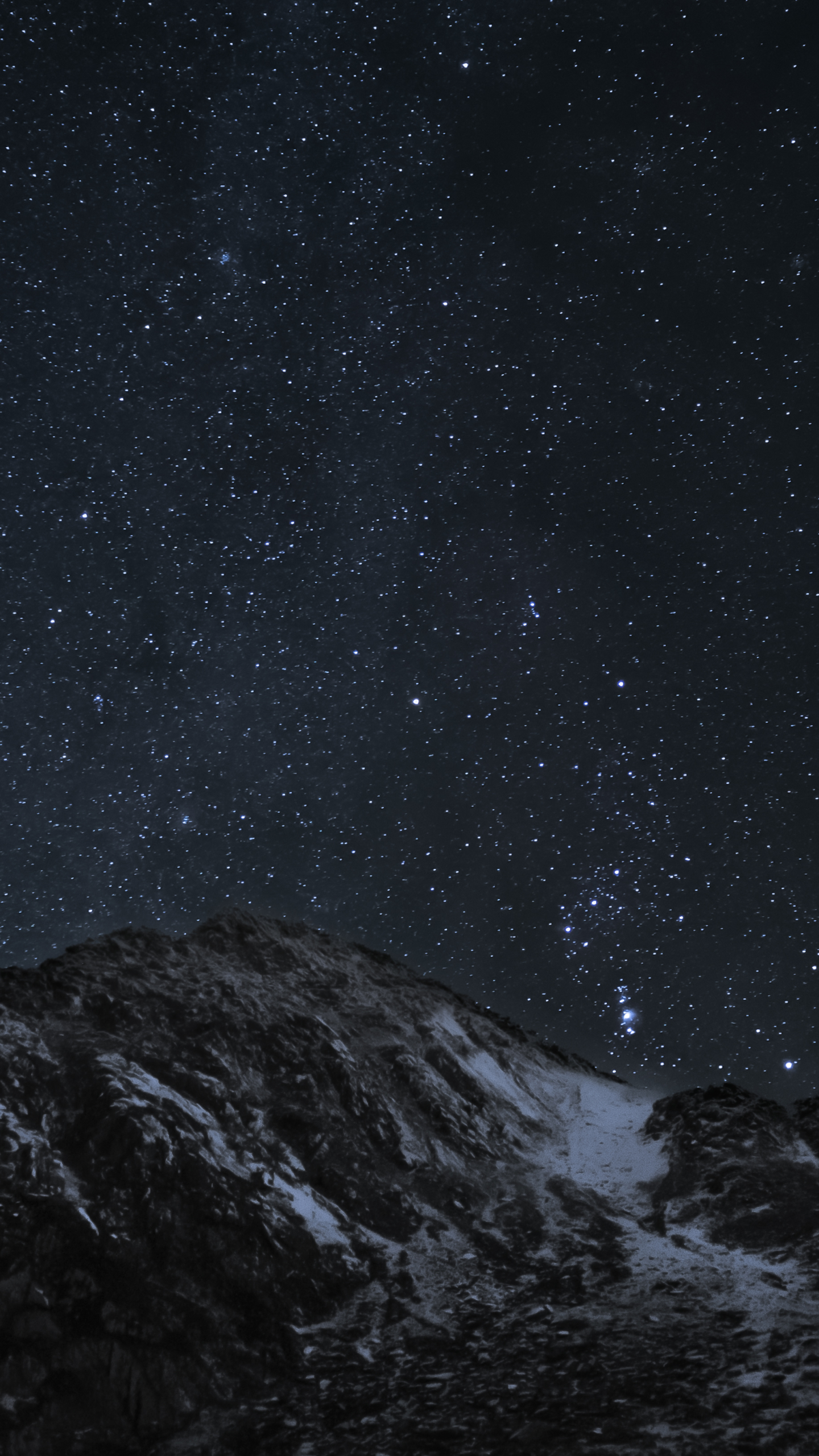 Скачать картинку Звезды, Ночь, Гора, Земля/природа, Сноудония в телефон бесплатно.