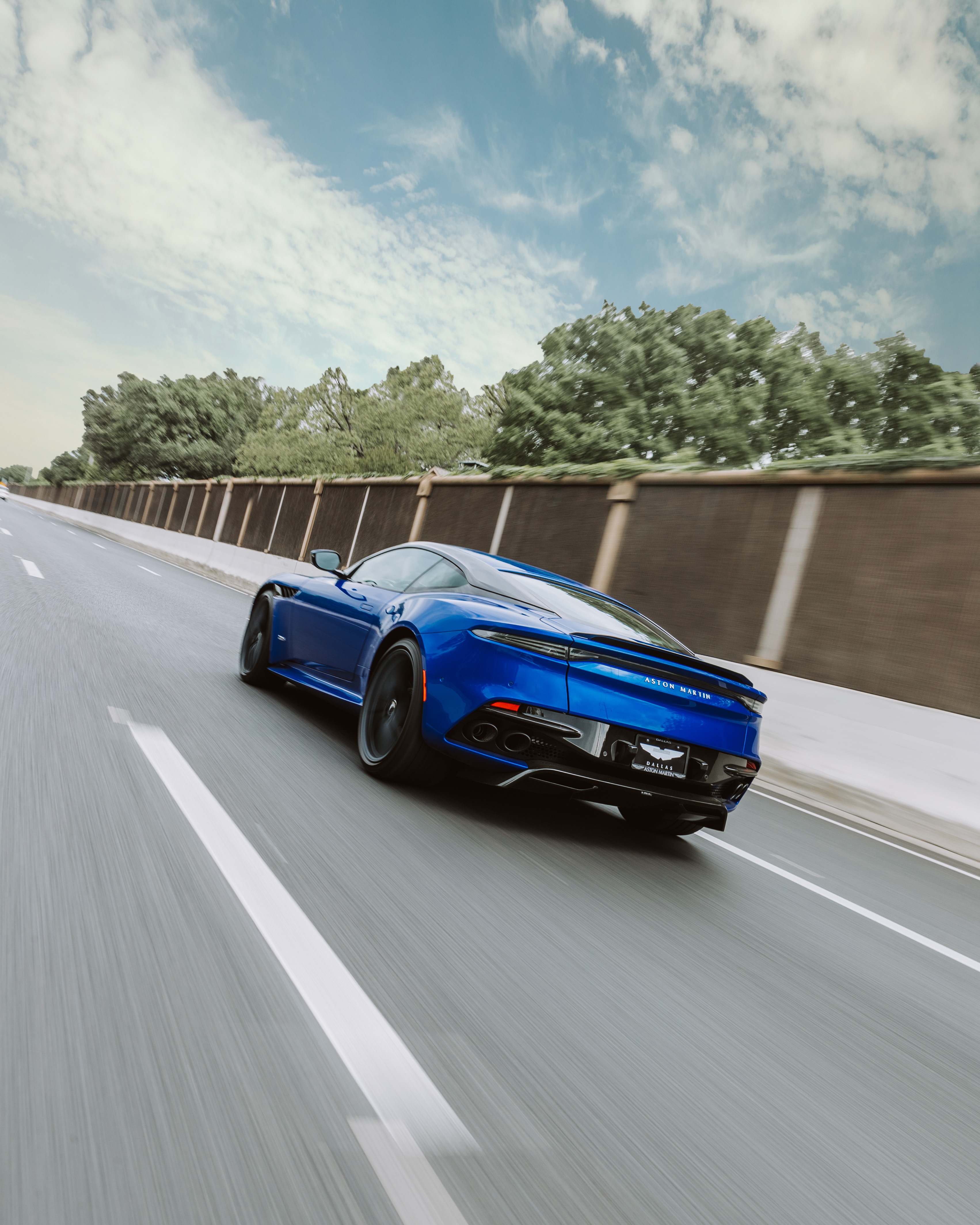 Cool Wallpapers aston martin, sports, cars, blue, road, car, traffic, movement, speed