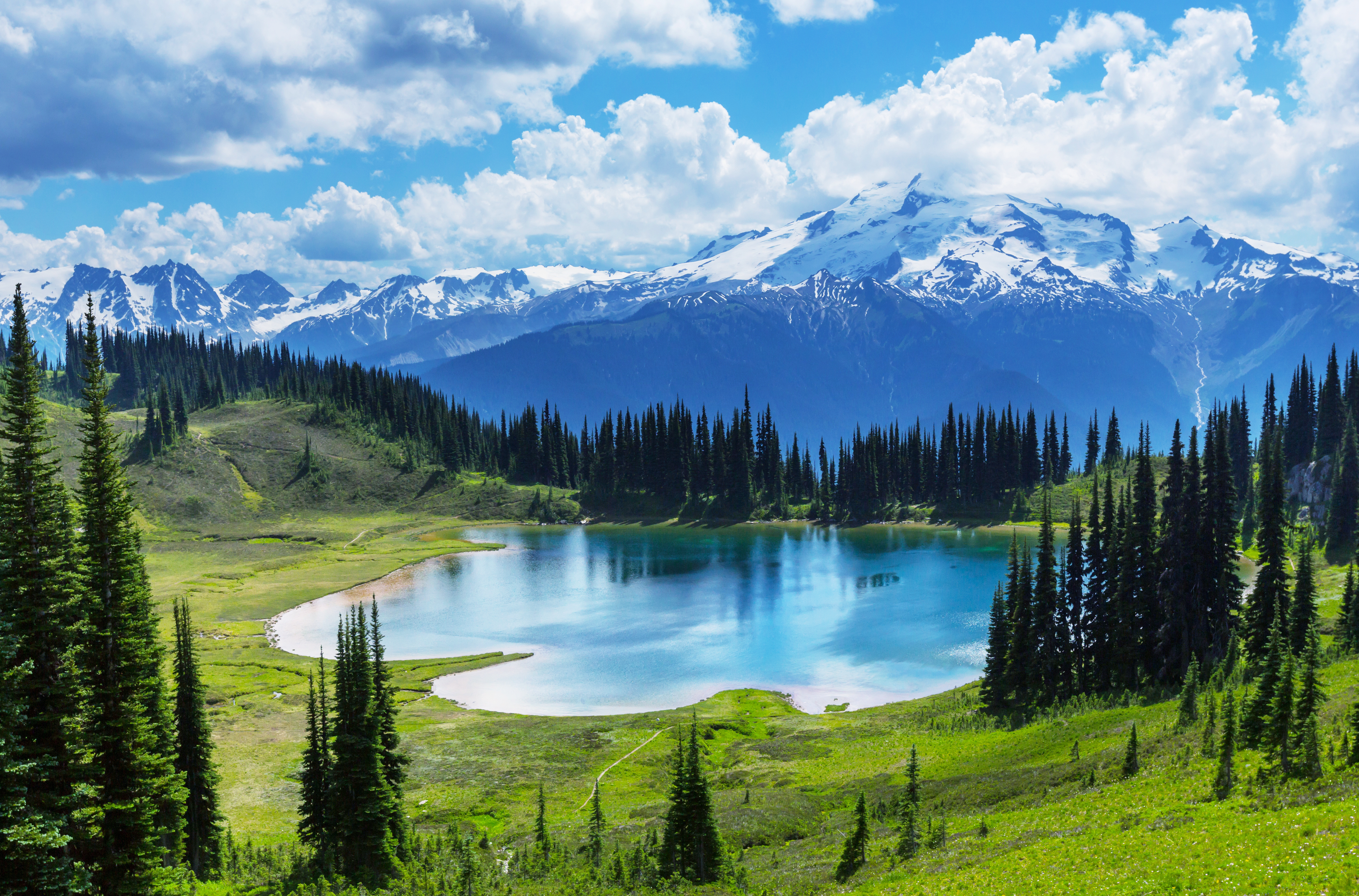 402684壁紙のダウンロードモレーン湖, 地球, バンフ国立公園, カナダ, 森, 湖, 風景, 自然-スクリーンセーバーと写真を無料で