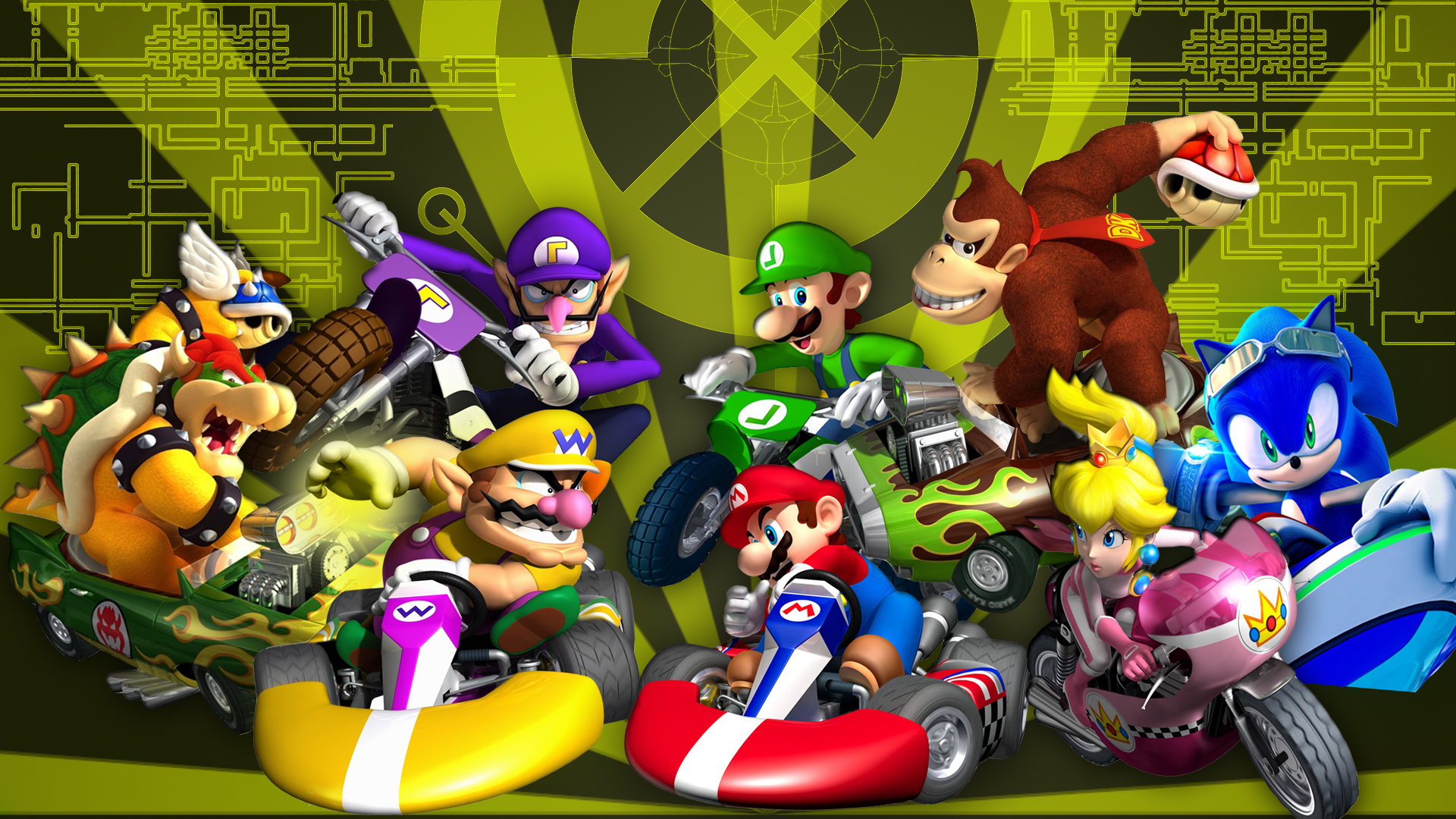 Download mobile wallpaper Mario, Video Game, Mario Kart Wii for free.