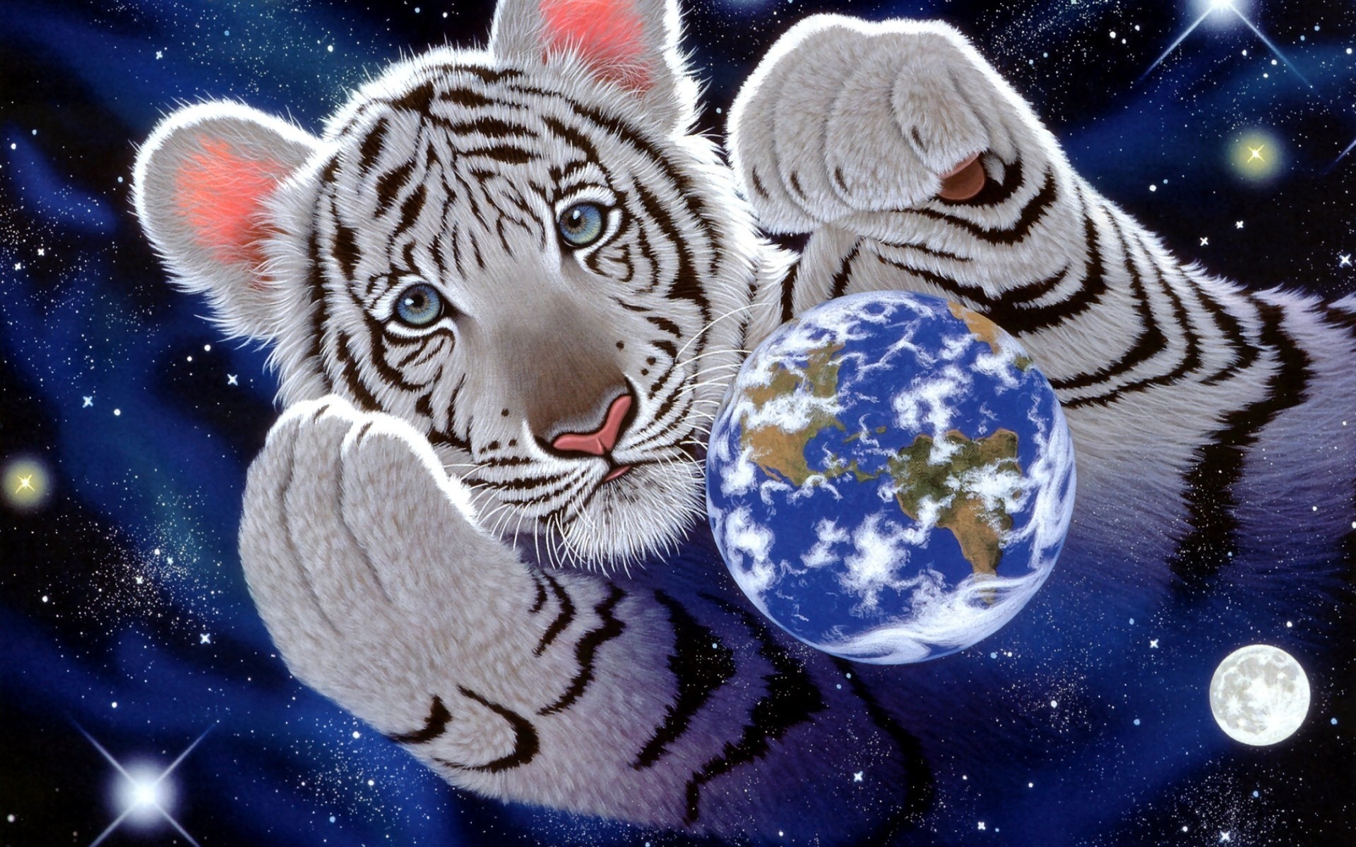 Descarga gratuita de fondo de pantalla para móvil de Tigre Blanco, Gatos, Animales.