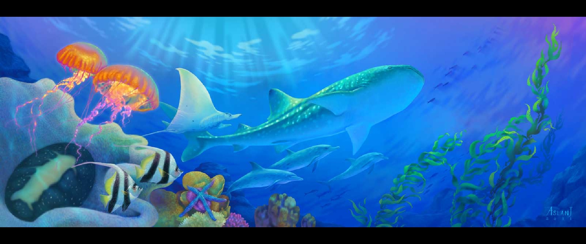 Free download wallpaper Artistic, Fish, Underwater on your PC desktop