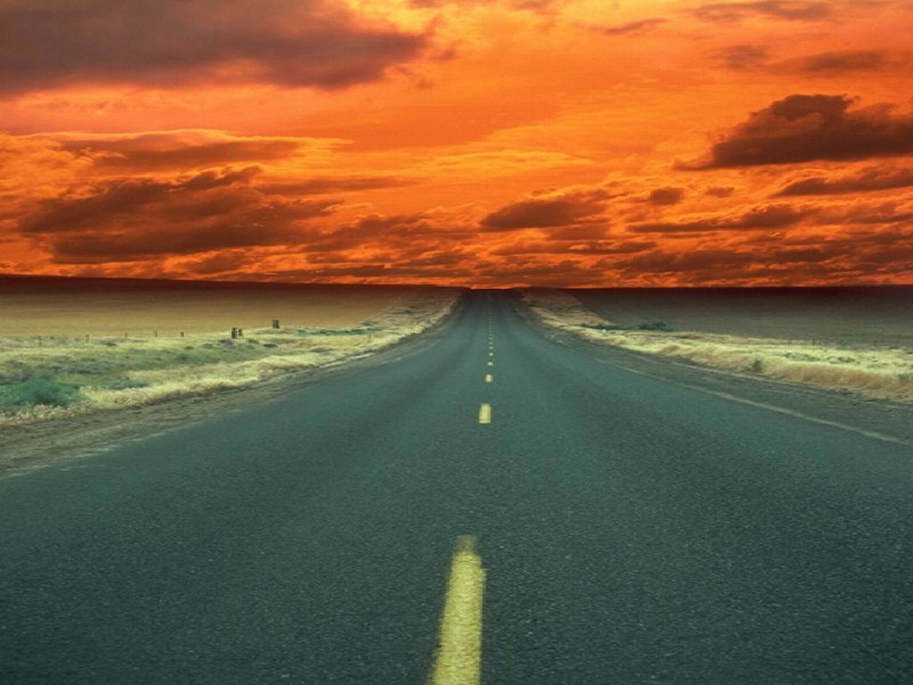 Download mobile wallpaper Sky, Road, Man Made for free.